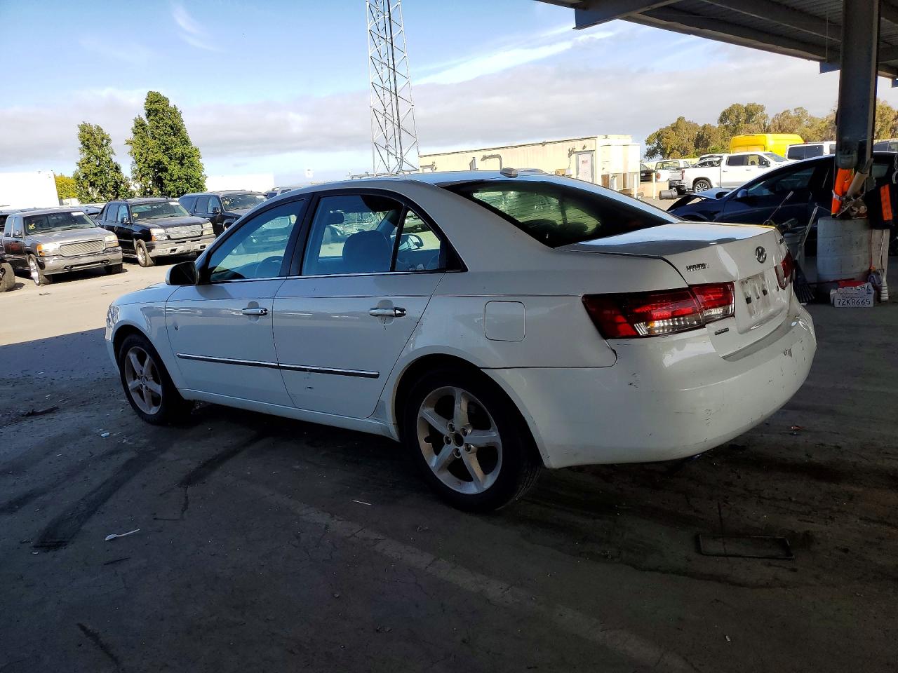 2008 Hyundai Sonata Se Белый vin: 5NPEU46C78H372873