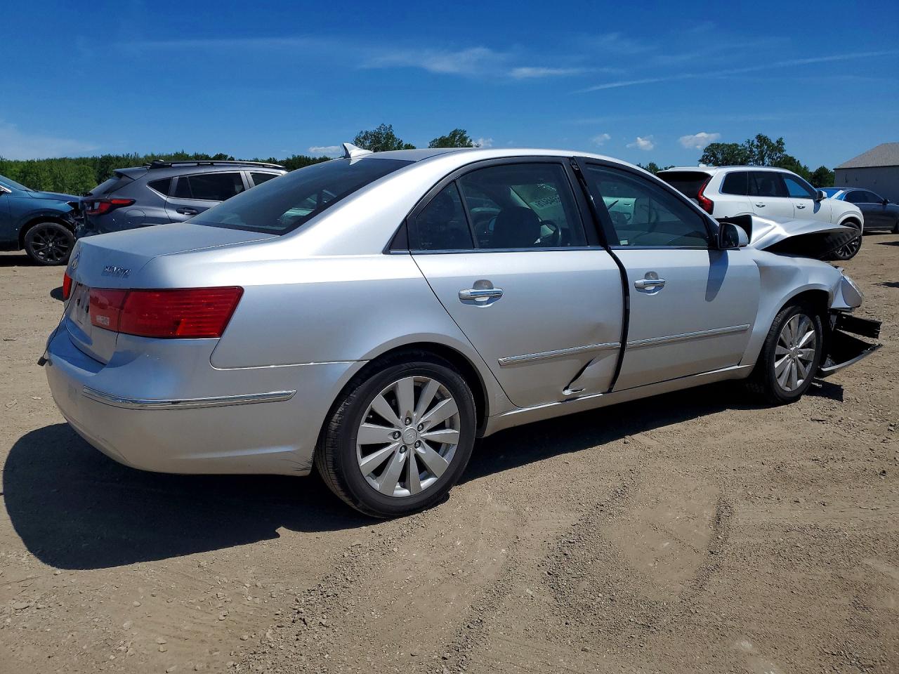 2009 Hyundai Sonata Limited Серебряный vin: 5NPEU46C79H411351