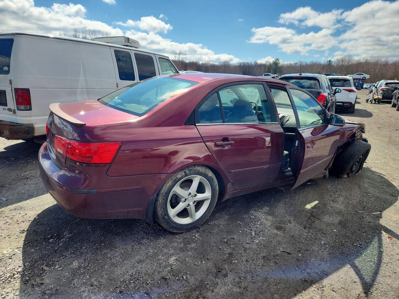 2009 Hyundai Sonata Se Red vin: 5NPEU46C79H510610