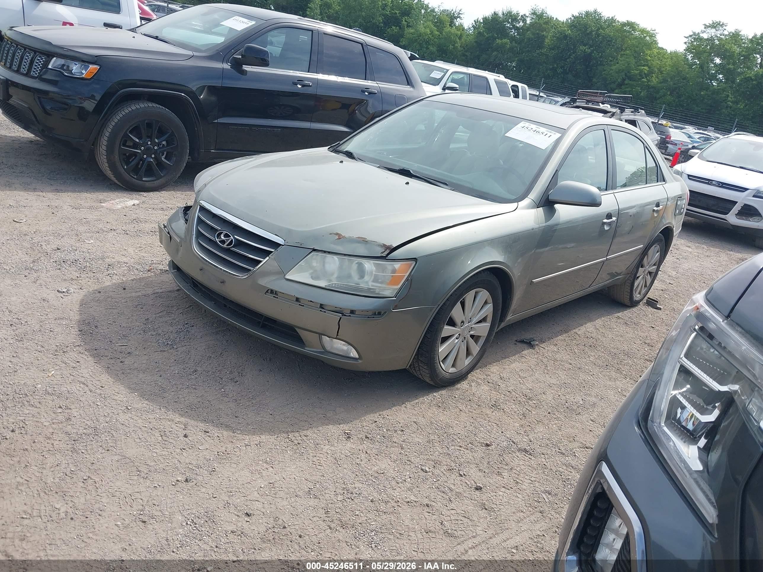 2009 Hyundai Sonata Limited Green vin: 5NPEU46C79H540190