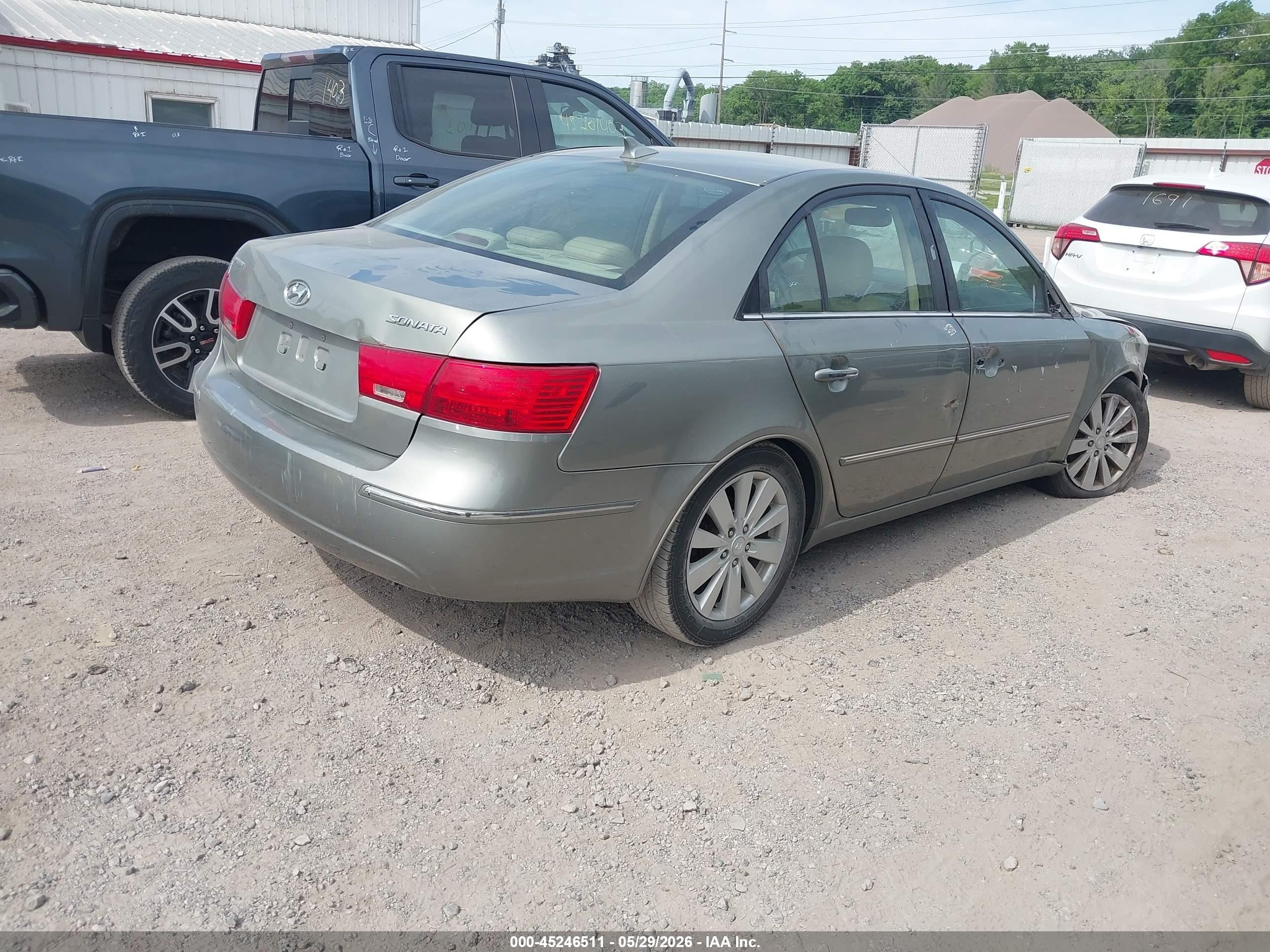 2009 Hyundai Sonata Limited Green vin: 5NPEU46C79H540190