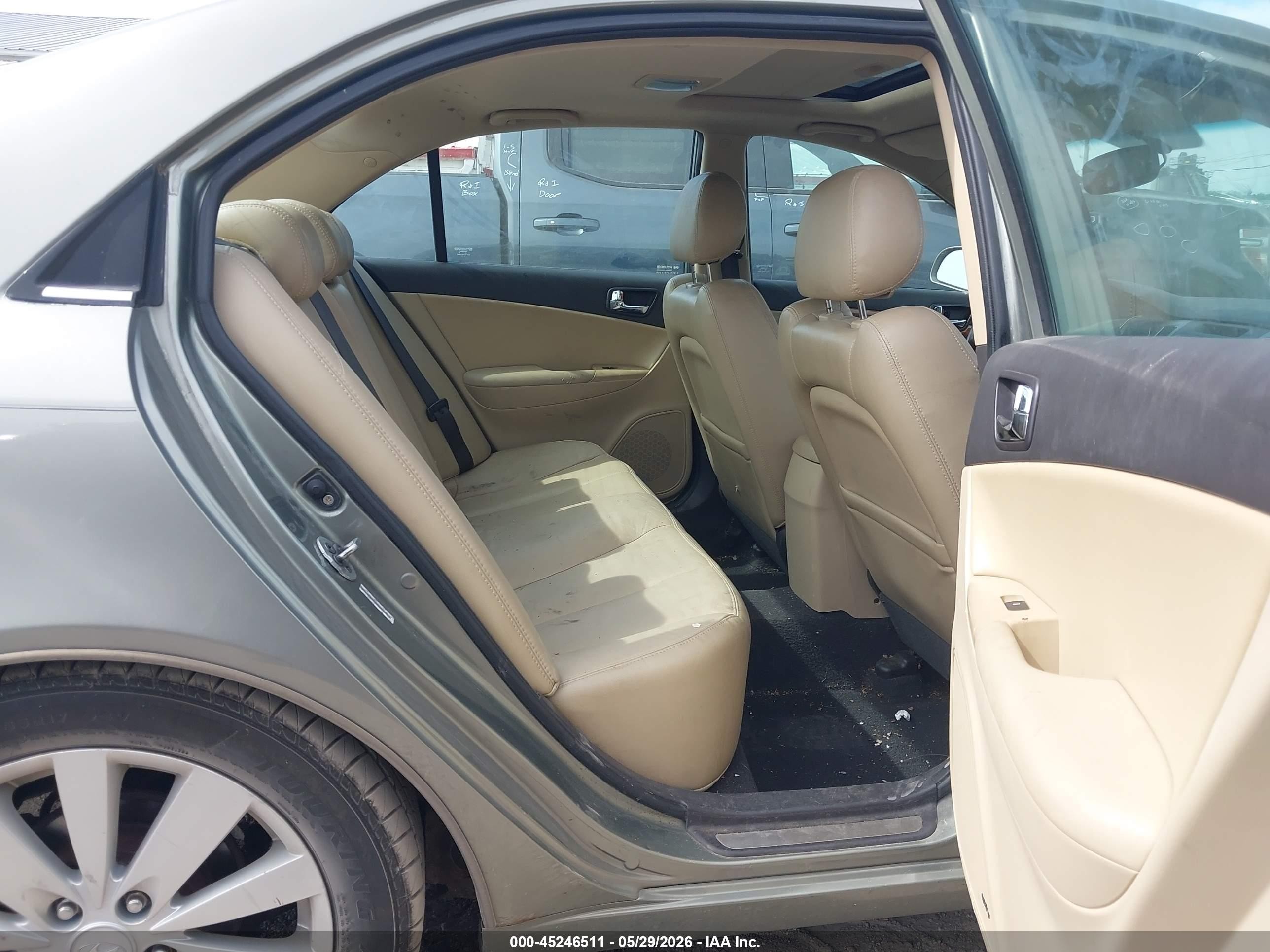 2009 Hyundai Sonata Limited Green vin: 5NPEU46C79H540190