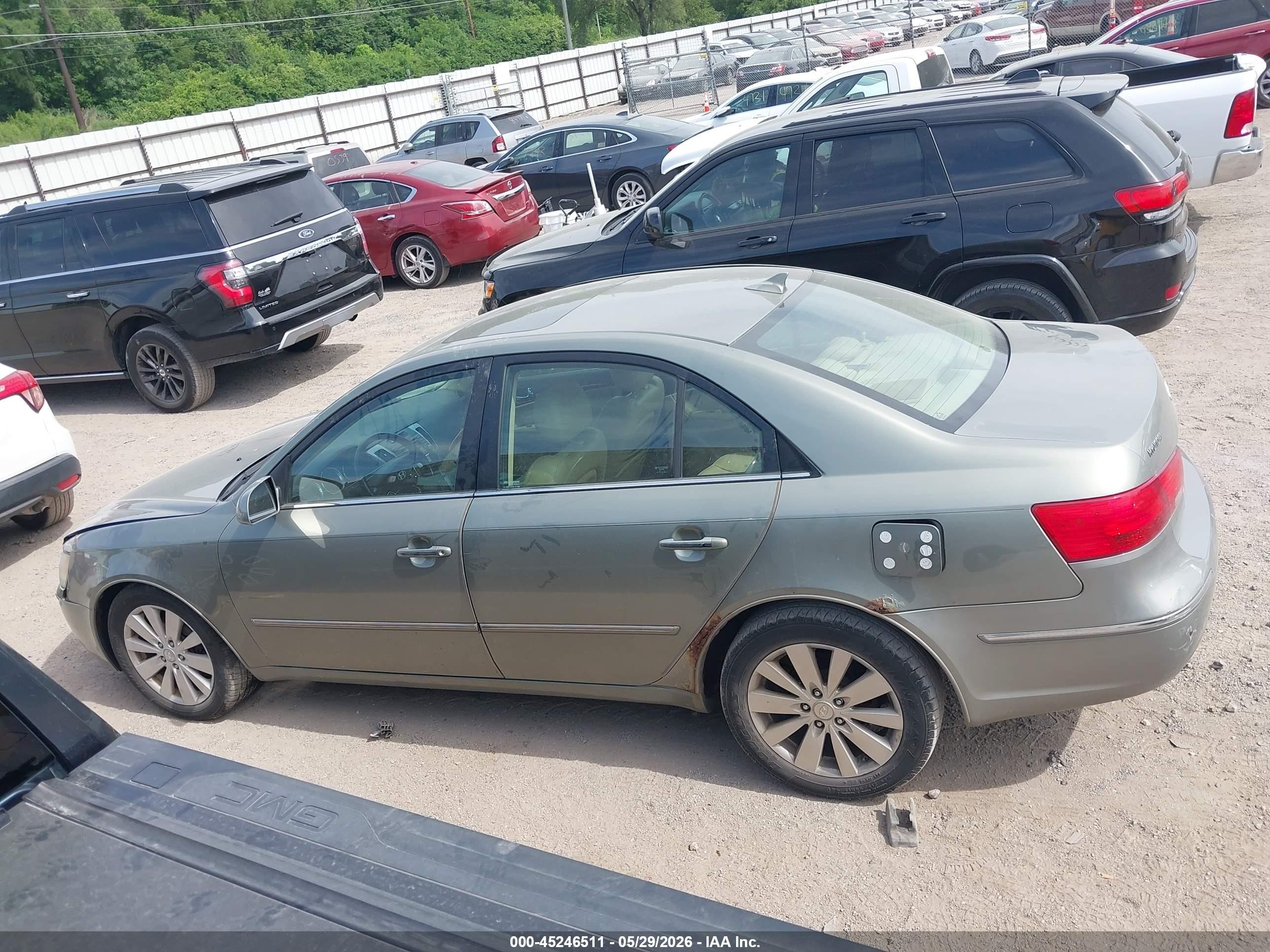 2009 Hyundai Sonata Limited Green vin: 5NPEU46C79H540190
