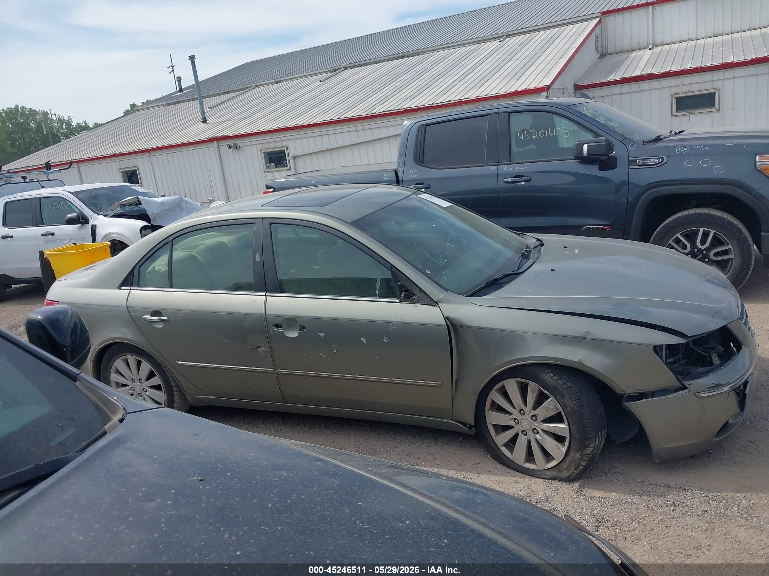 2009 Hyundai Sonata Limited Green vin: 5NPEU46C79H540190