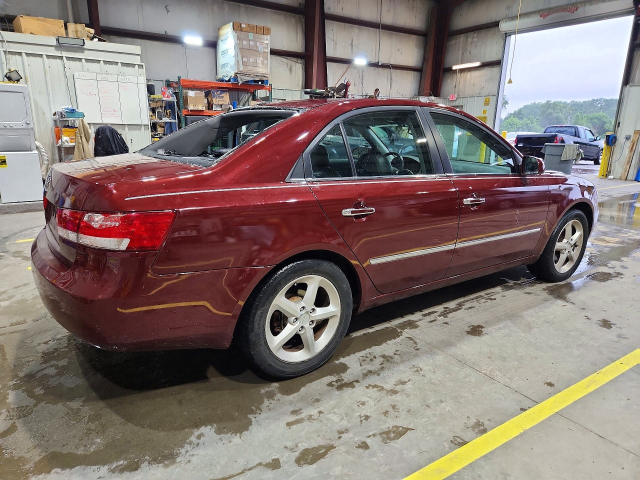 2008 Hyundai Sonata Se Темно-бордовый vin: 5NPEU46C88H363079