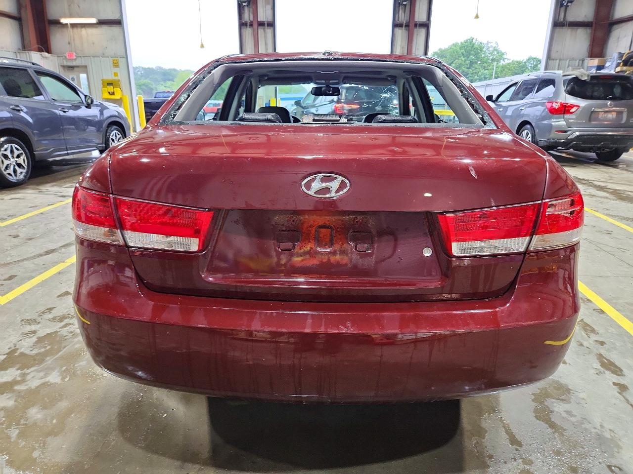 2008 Hyundai Sonata Se Темно-бордовый vin: 5NPEU46C88H363079
