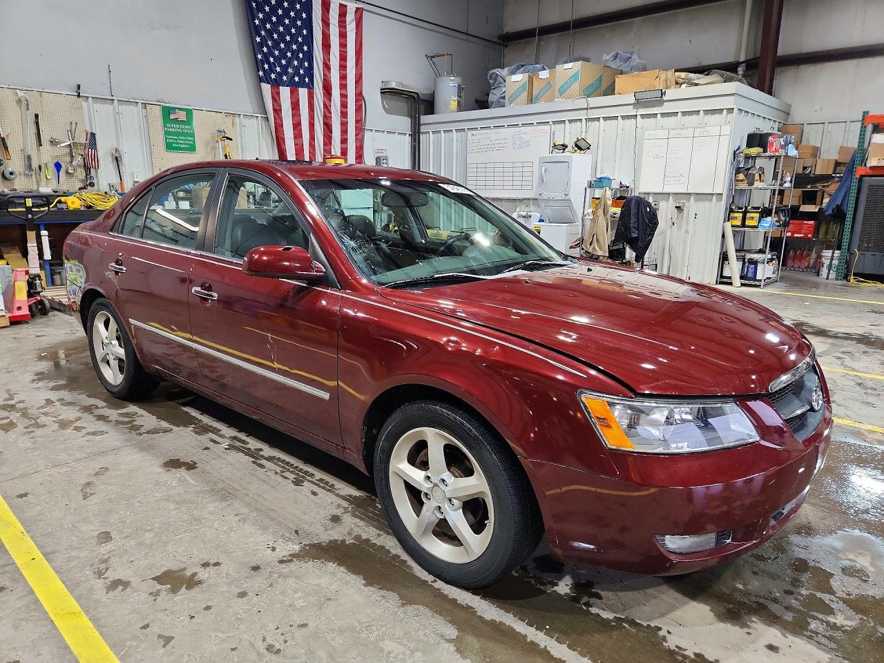 2008 Hyundai Sonata Se Темно-бордовый vin: 5NPEU46C88H363079
