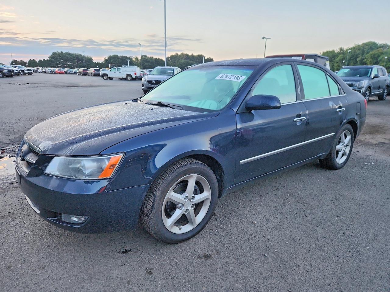 2008 Hyundai Sonata Se Синий vin: 5NPEU46C88H366967