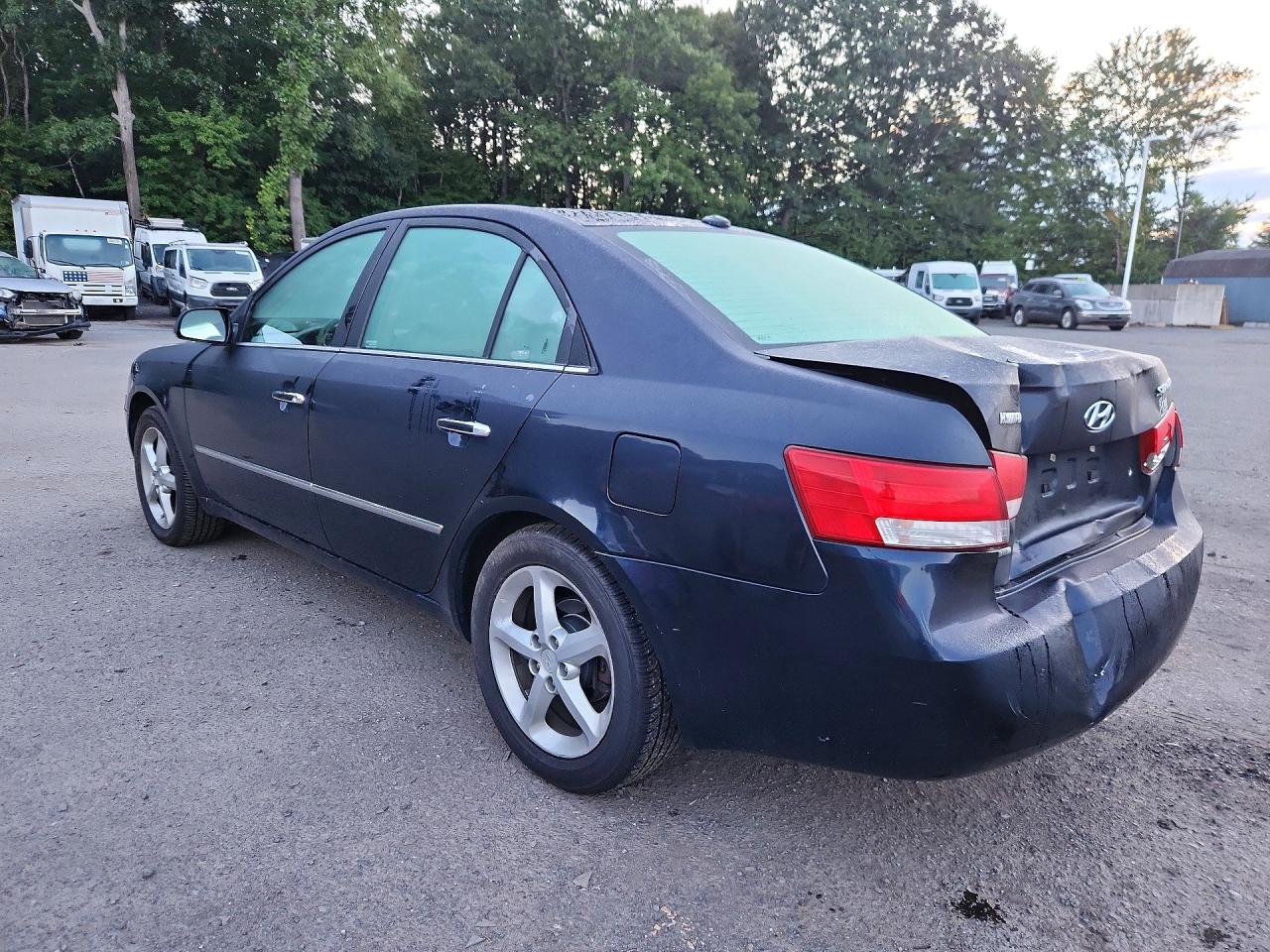 2008 Hyundai Sonata Se Blue vin: 5NPEU46C88H366967