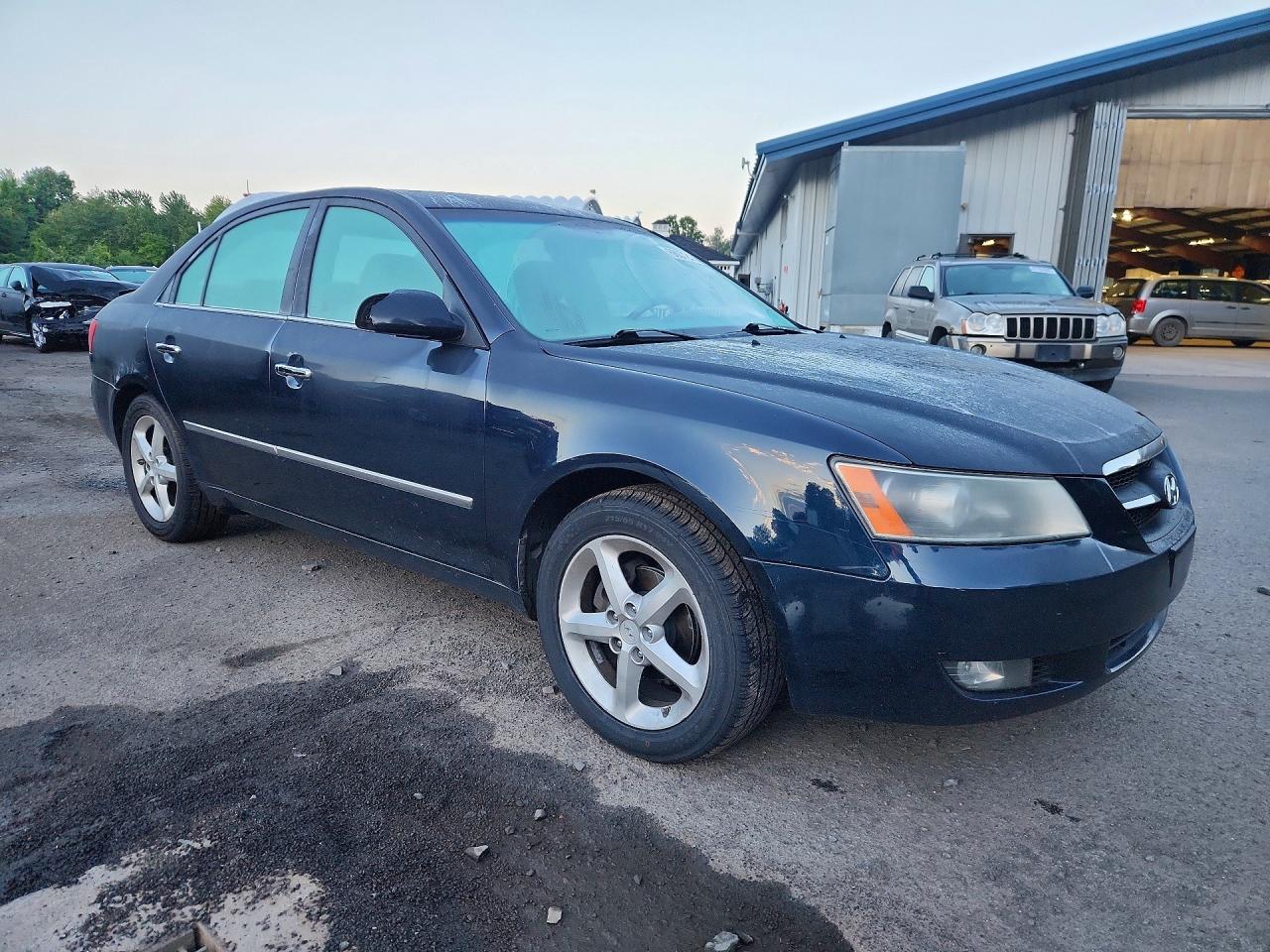 2008 Hyundai Sonata Se Blue vin: 5NPEU46C88H366967