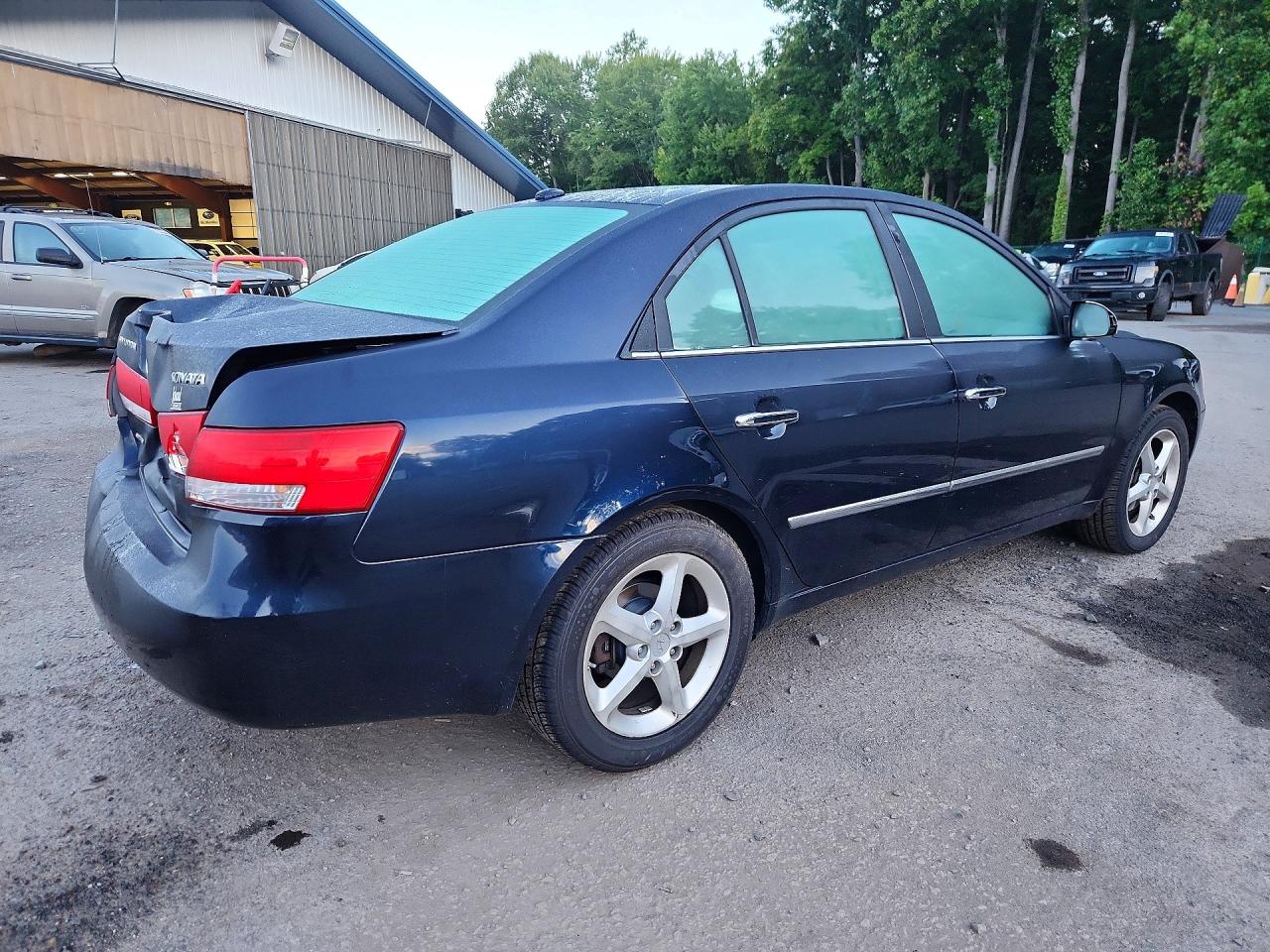 2008 Hyundai Sonata Se Blue vin: 5NPEU46C88H366967