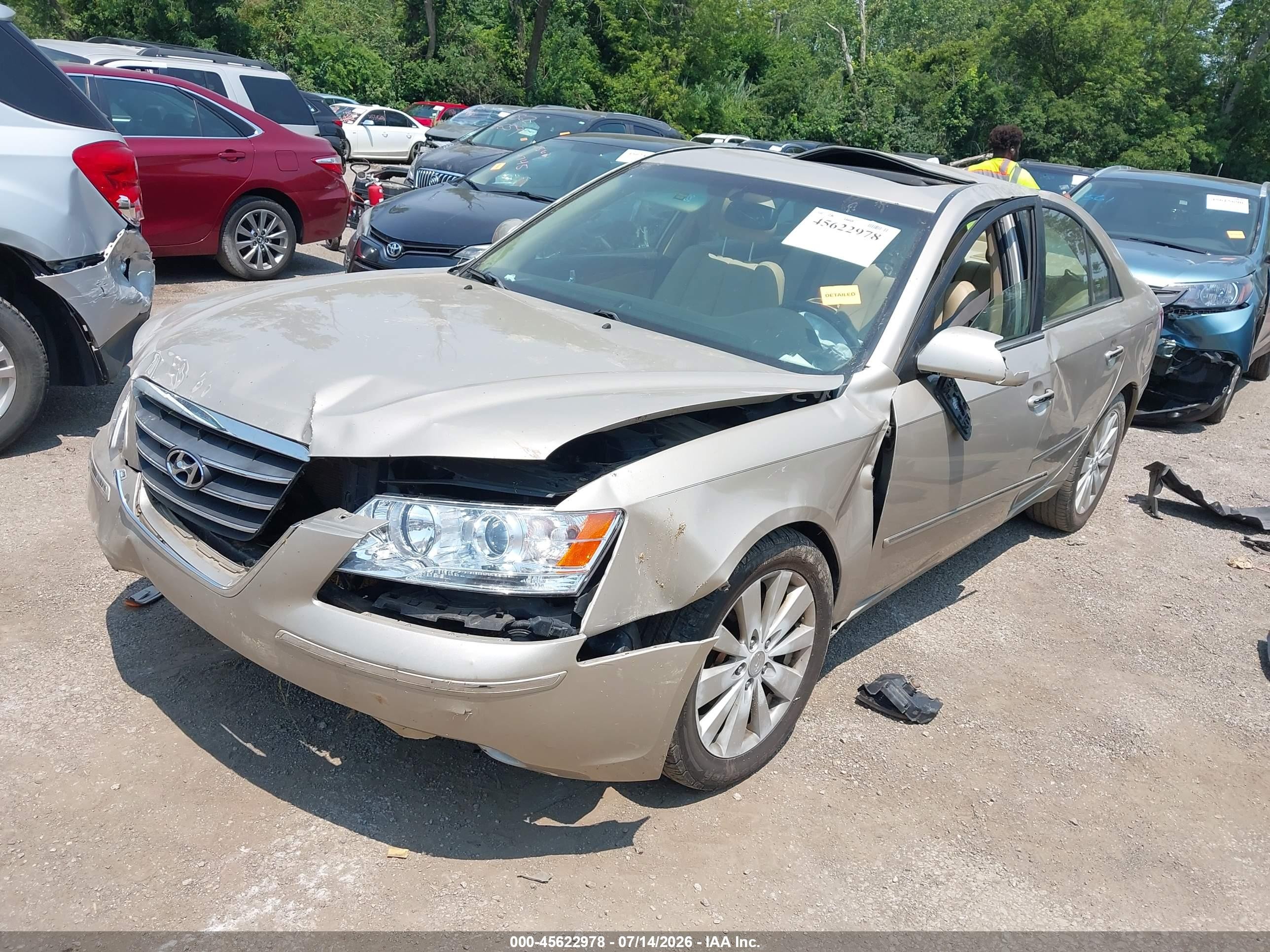 2009 Hyundai Sonata Limited Gold vin: 5NPEU46C89H432693