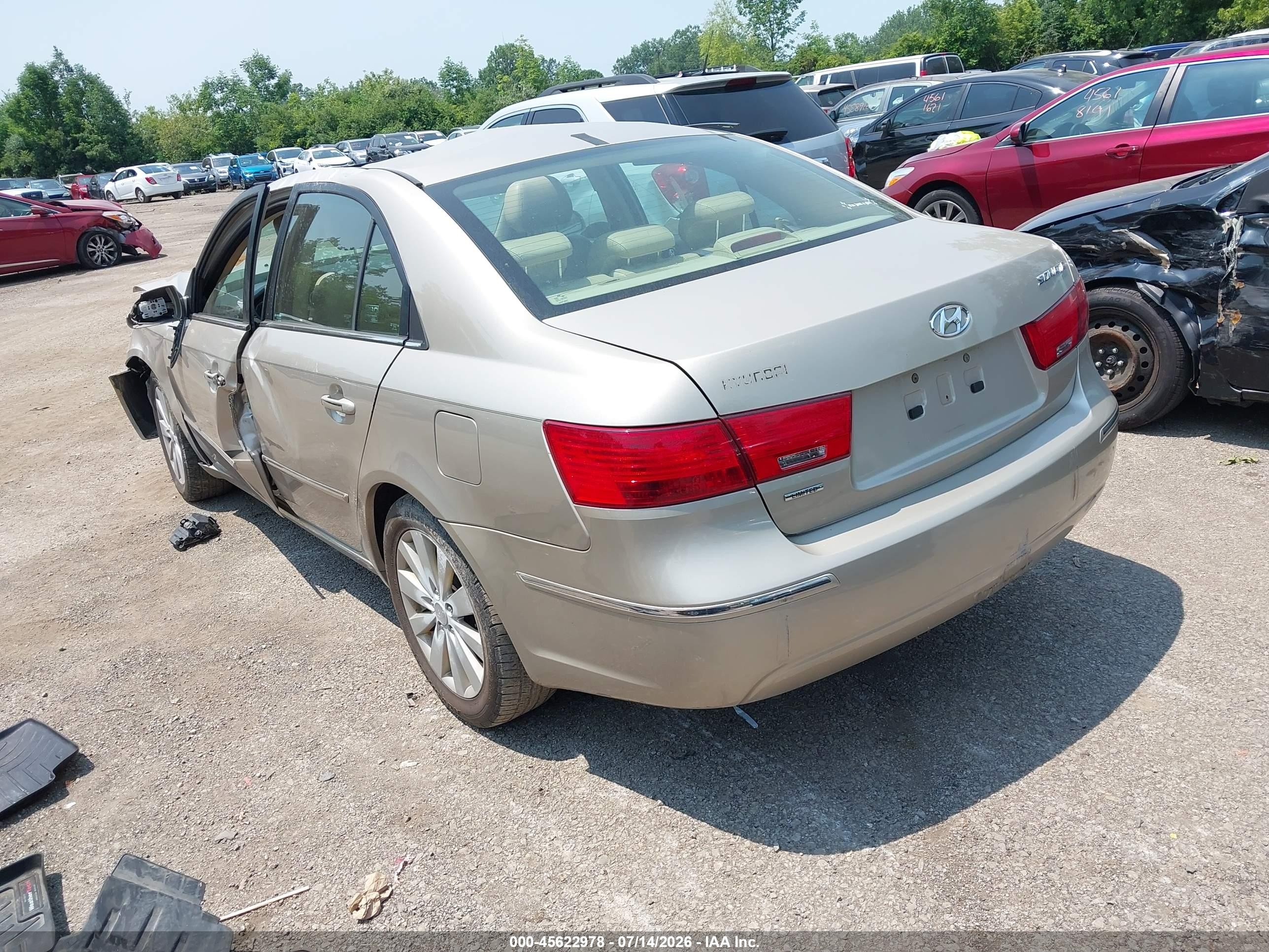 2009 Hyundai Sonata Limited Gold vin: 5NPEU46C89H432693