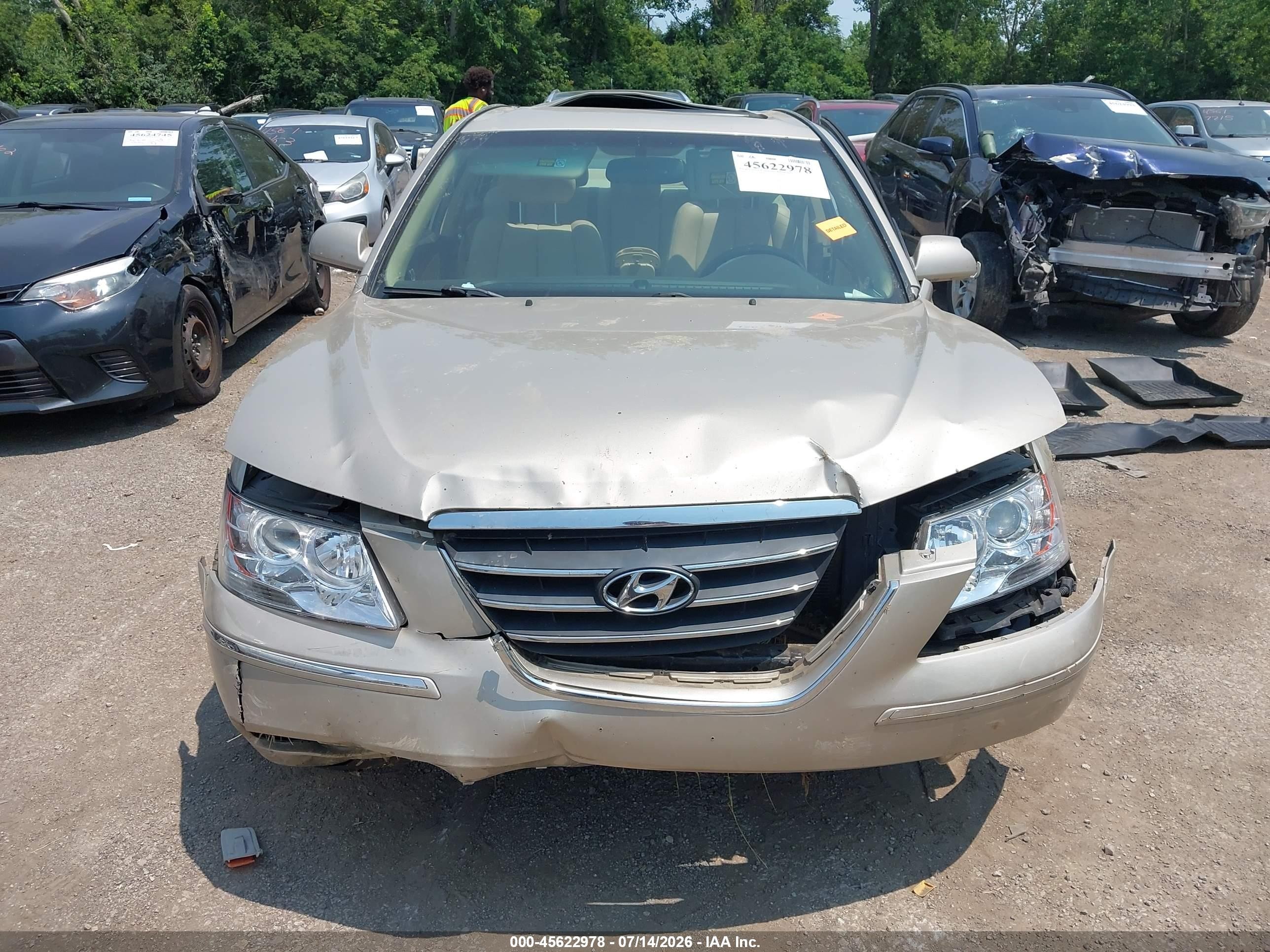 2009 Hyundai Sonata Limited Gold vin: 5NPEU46C89H432693
