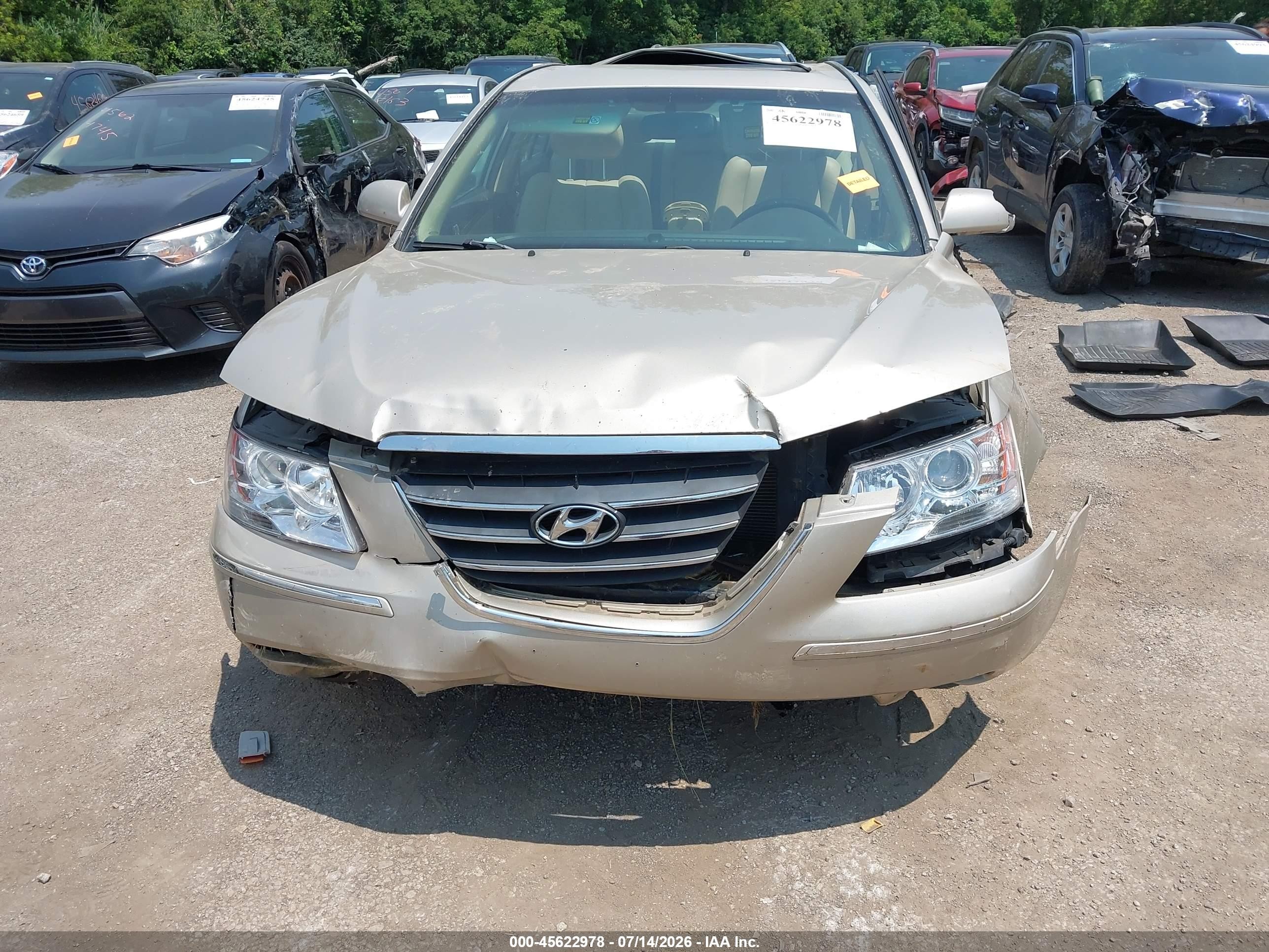 2009 Hyundai Sonata Limited Gold vin: 5NPEU46C89H432693