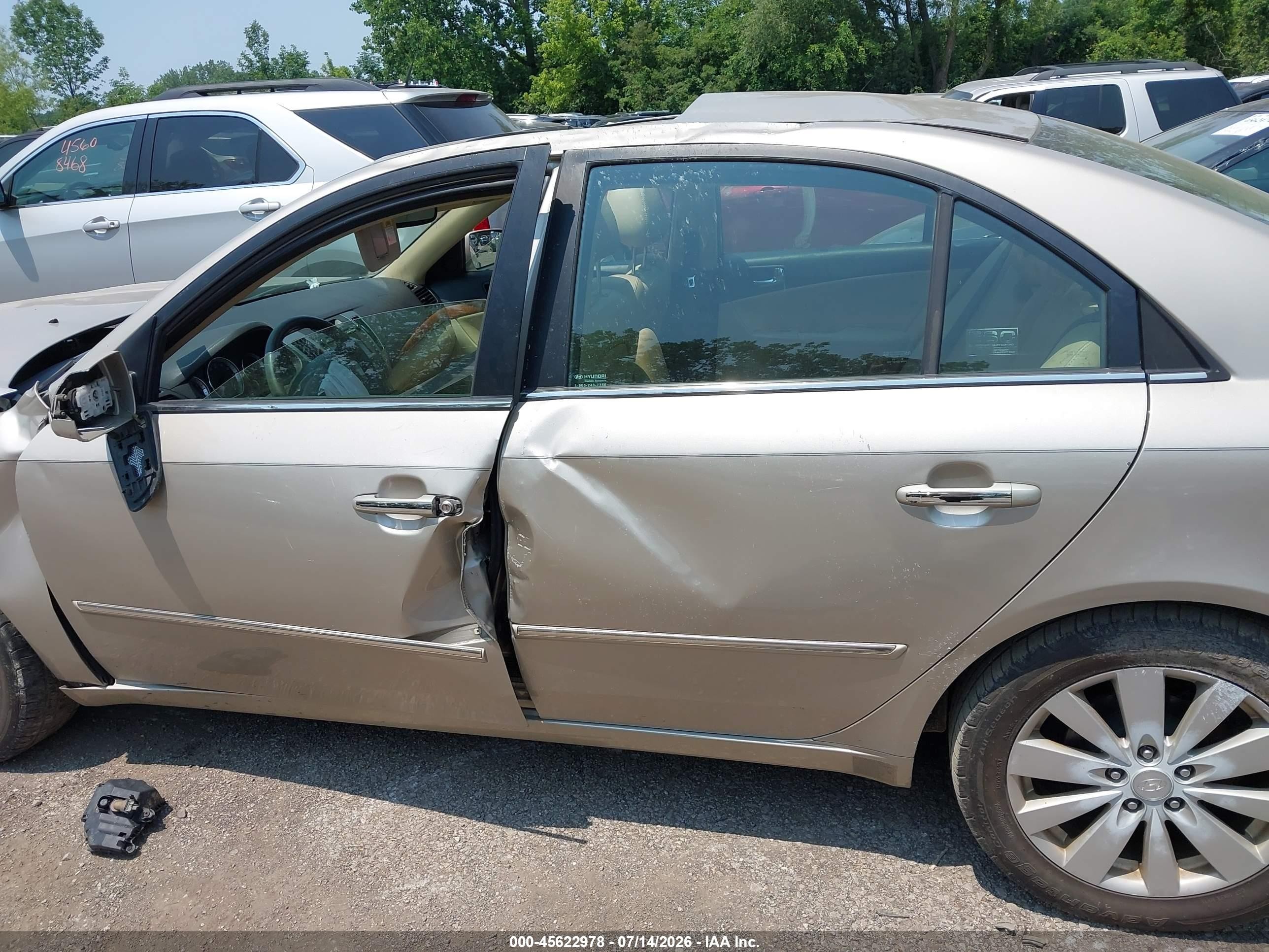 2009 Hyundai Sonata Limited Gold vin: 5NPEU46C89H432693