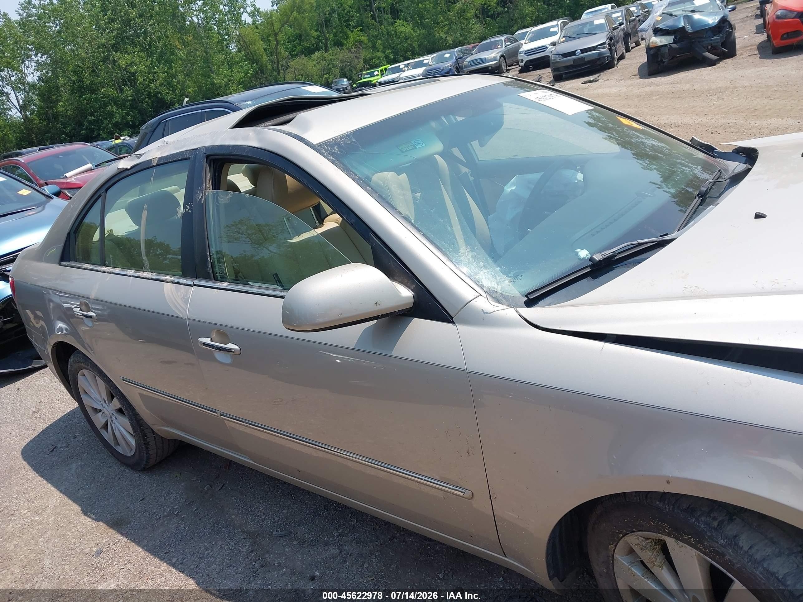 2009 Hyundai Sonata Limited Gold vin: 5NPEU46C89H432693
