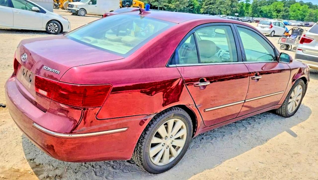 2009 Hyundai Sonata Limited Burgundy vin: 5NPEU46C89H529392