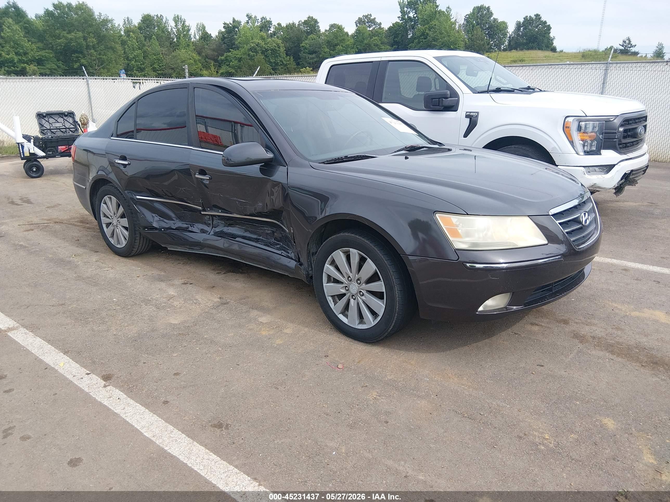 2009 Hyundai Sonata Limited Black vin: 5NPEU46C89H544877