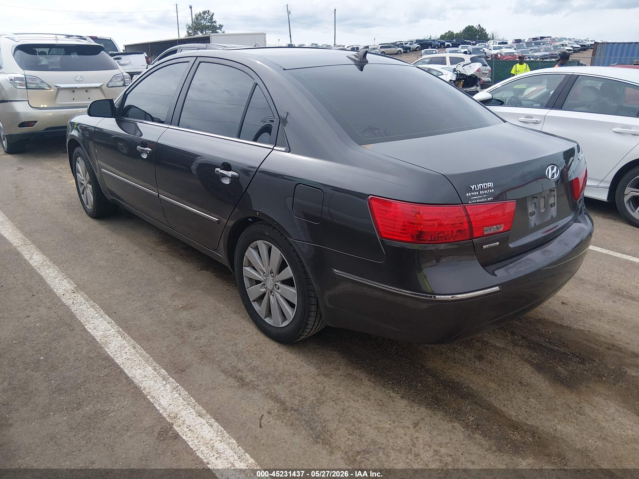 2009 Hyundai Sonata Limited Black vin: 5NPEU46C89H544877