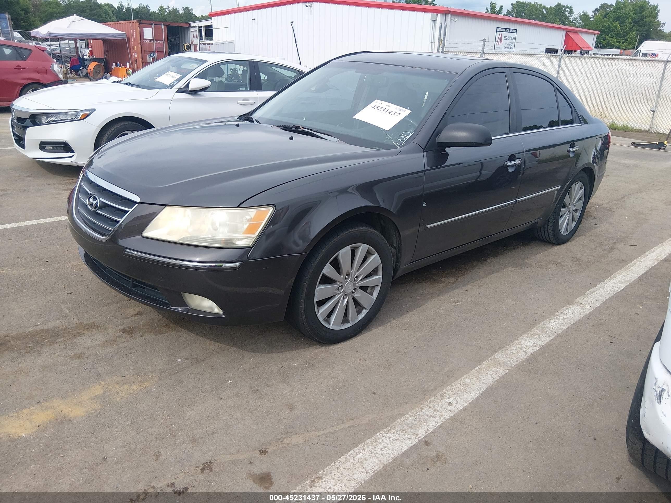 2009 Hyundai Sonata Limited Black vin: 5NPEU46C89H544877