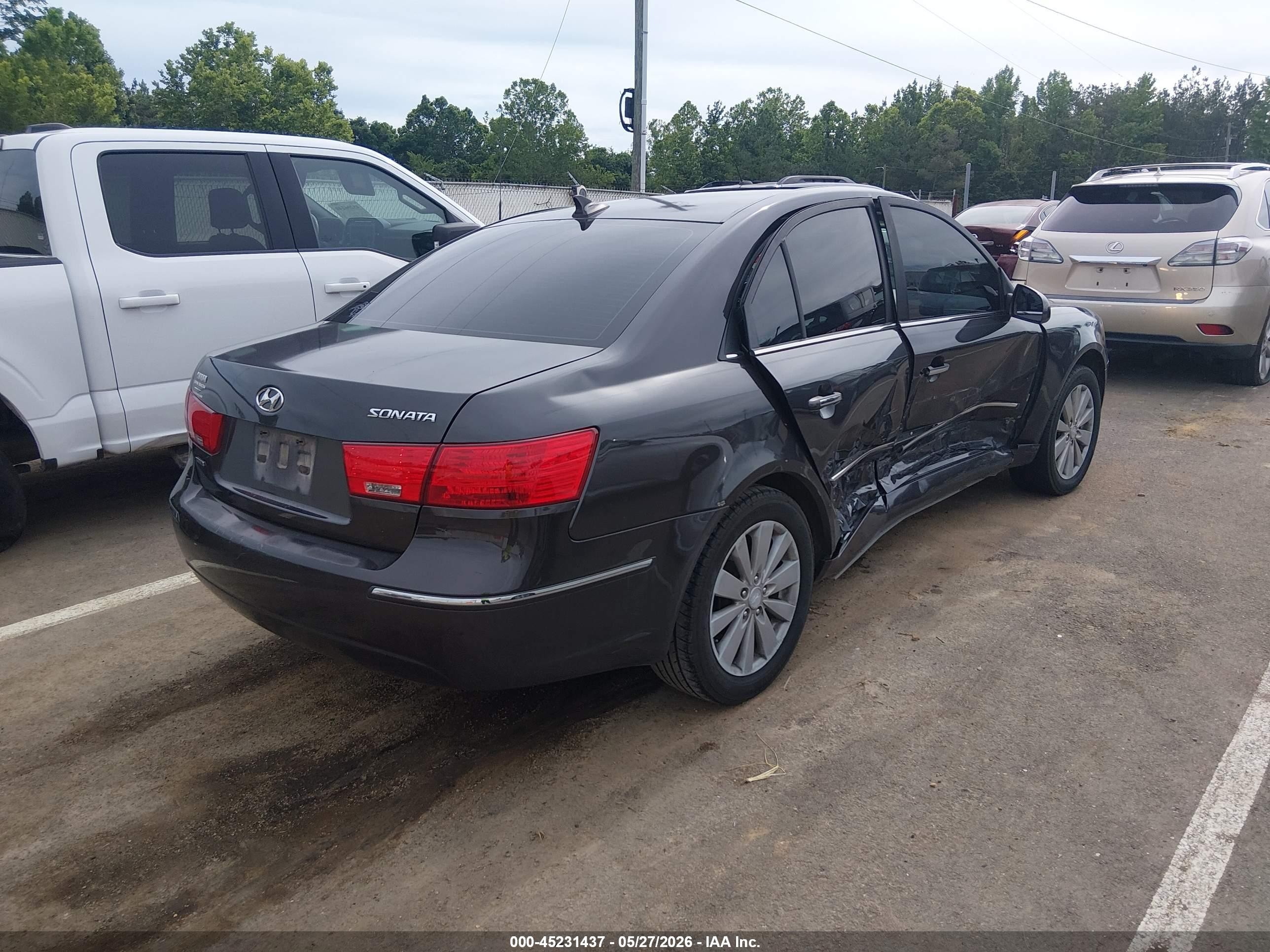 2009 Hyundai Sonata Limited Black vin: 5NPEU46C89H544877