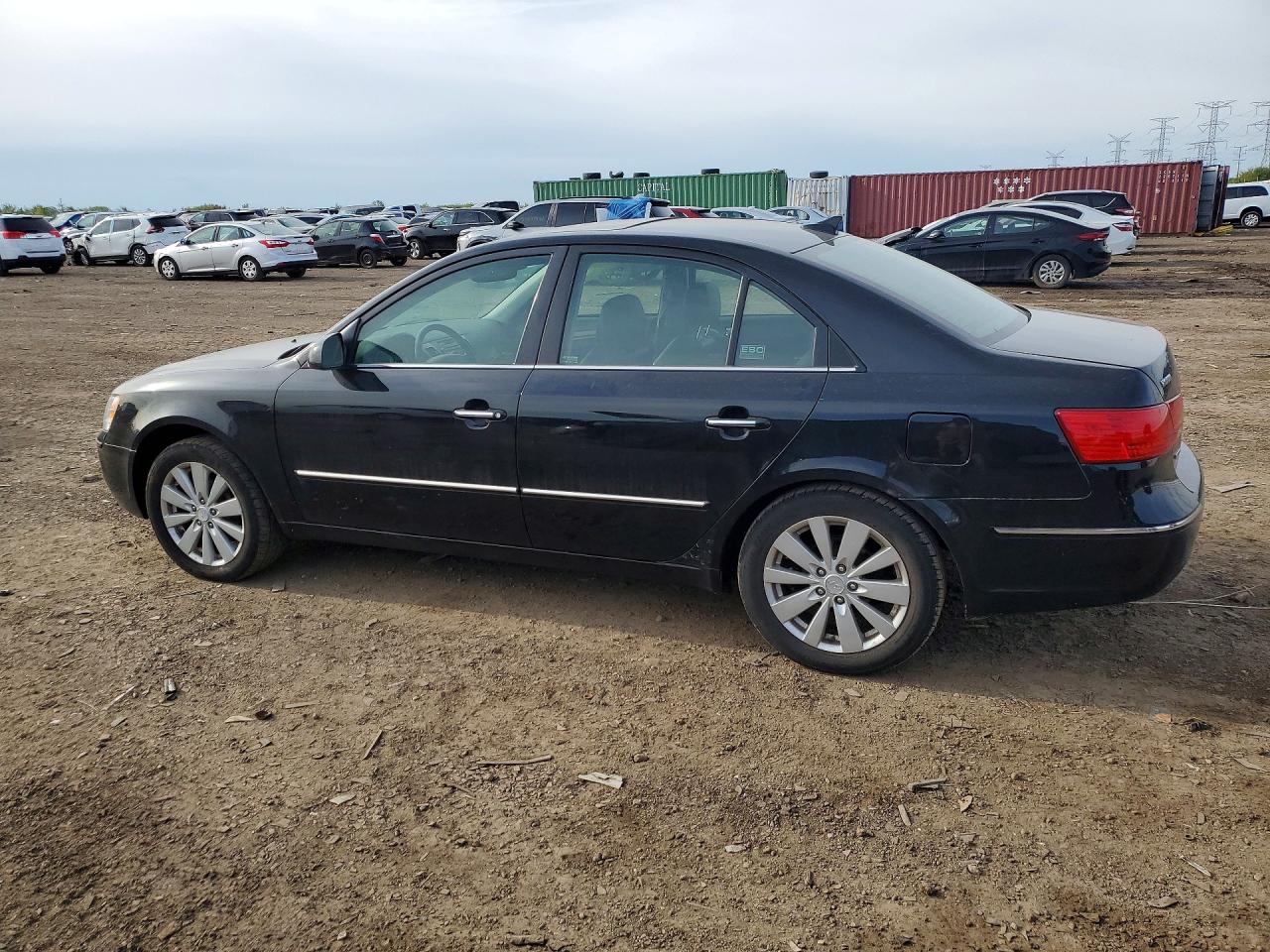 2009 Hyundai Sonata Limited Black vin: 5NPEU46C89H573585