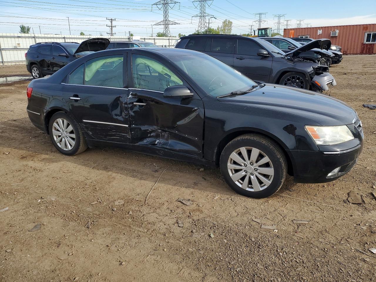2009 Hyundai Sonata Limited Black vin: 5NPEU46C89H573585
