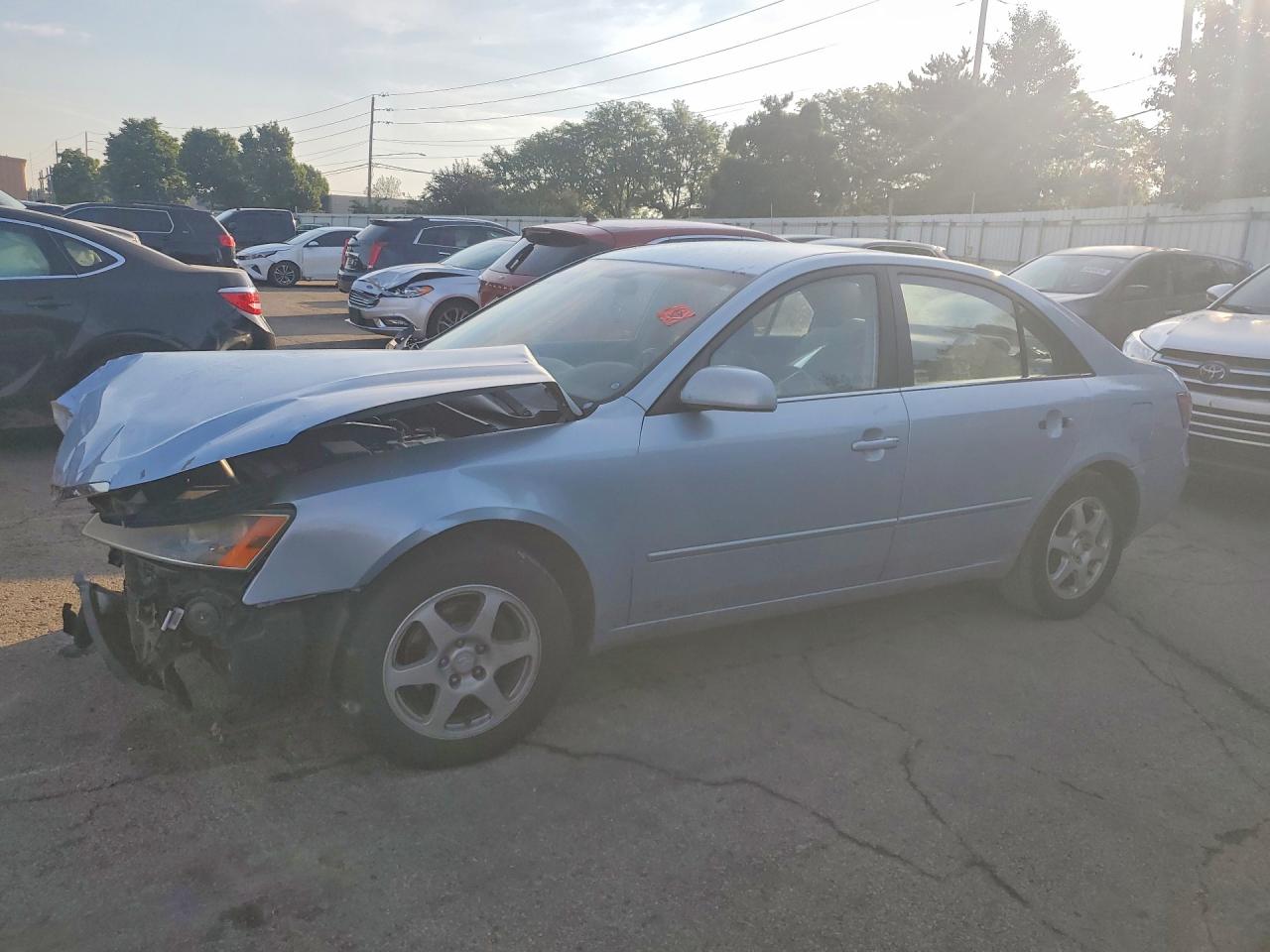 2006 Hyundai Sonata Gls Silver vin: 5NPEU46C96H168069