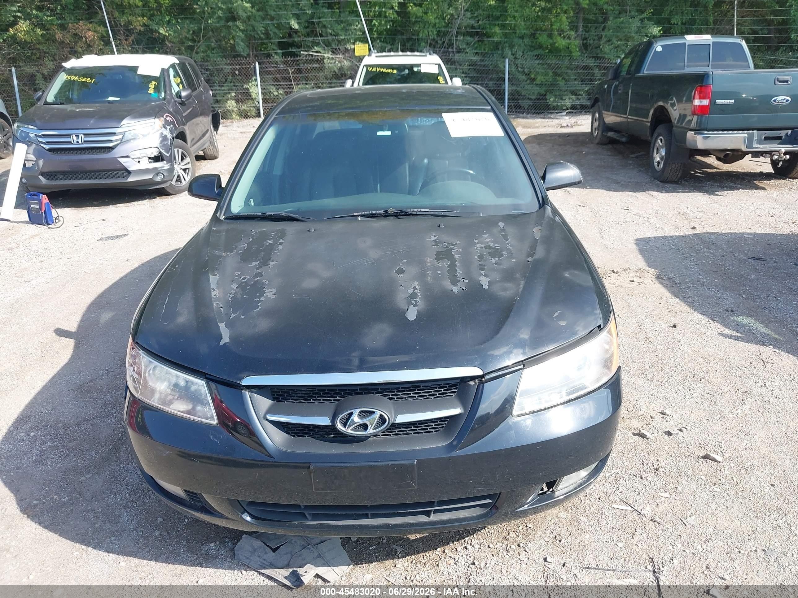 2008 Hyundai Sonata Limited/se Black vin: 5NPEU46C98H318345