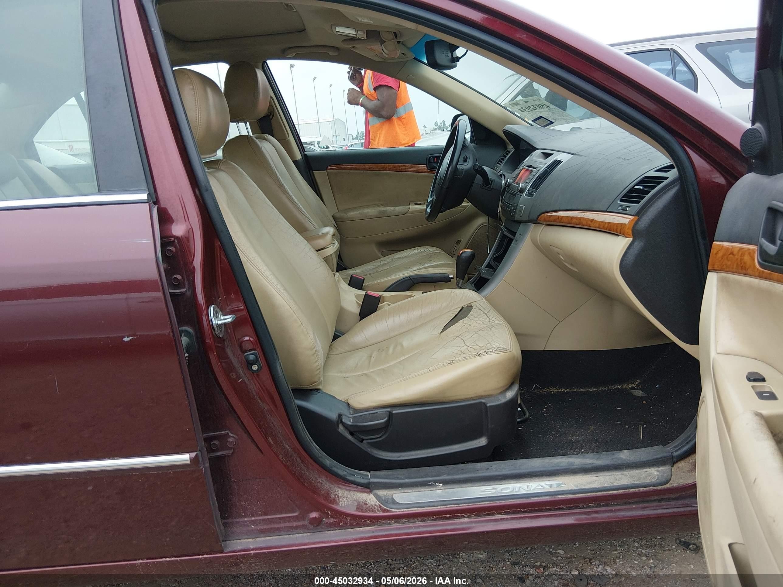 2009 Hyundai Sonata Limited Бордовый vin: 5NPEU46C99H488352