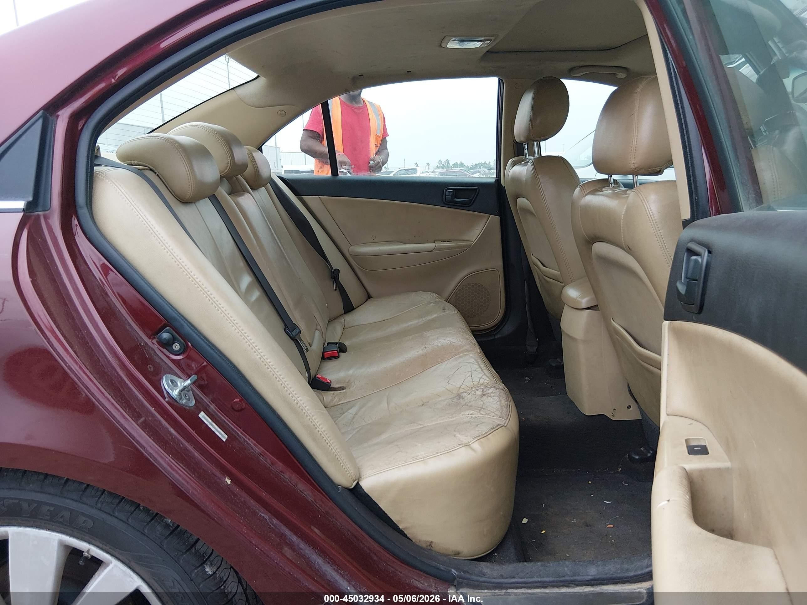 2009 Hyundai Sonata Limited Бордовый vin: 5NPEU46C99H488352