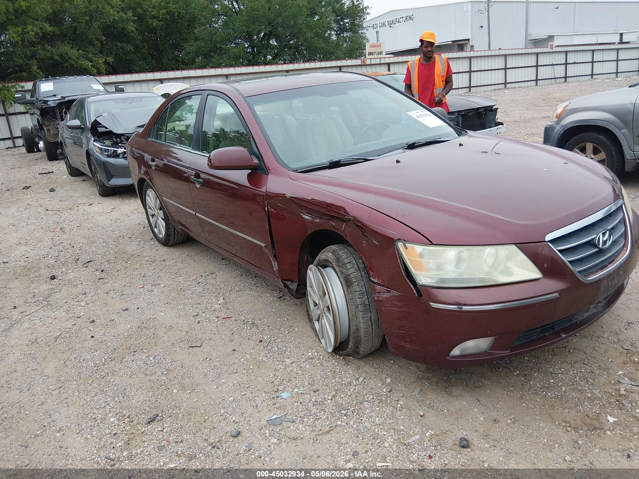 2009 Hyundai Sonata Limited Бордовый vin: 5NPEU46C99H488352