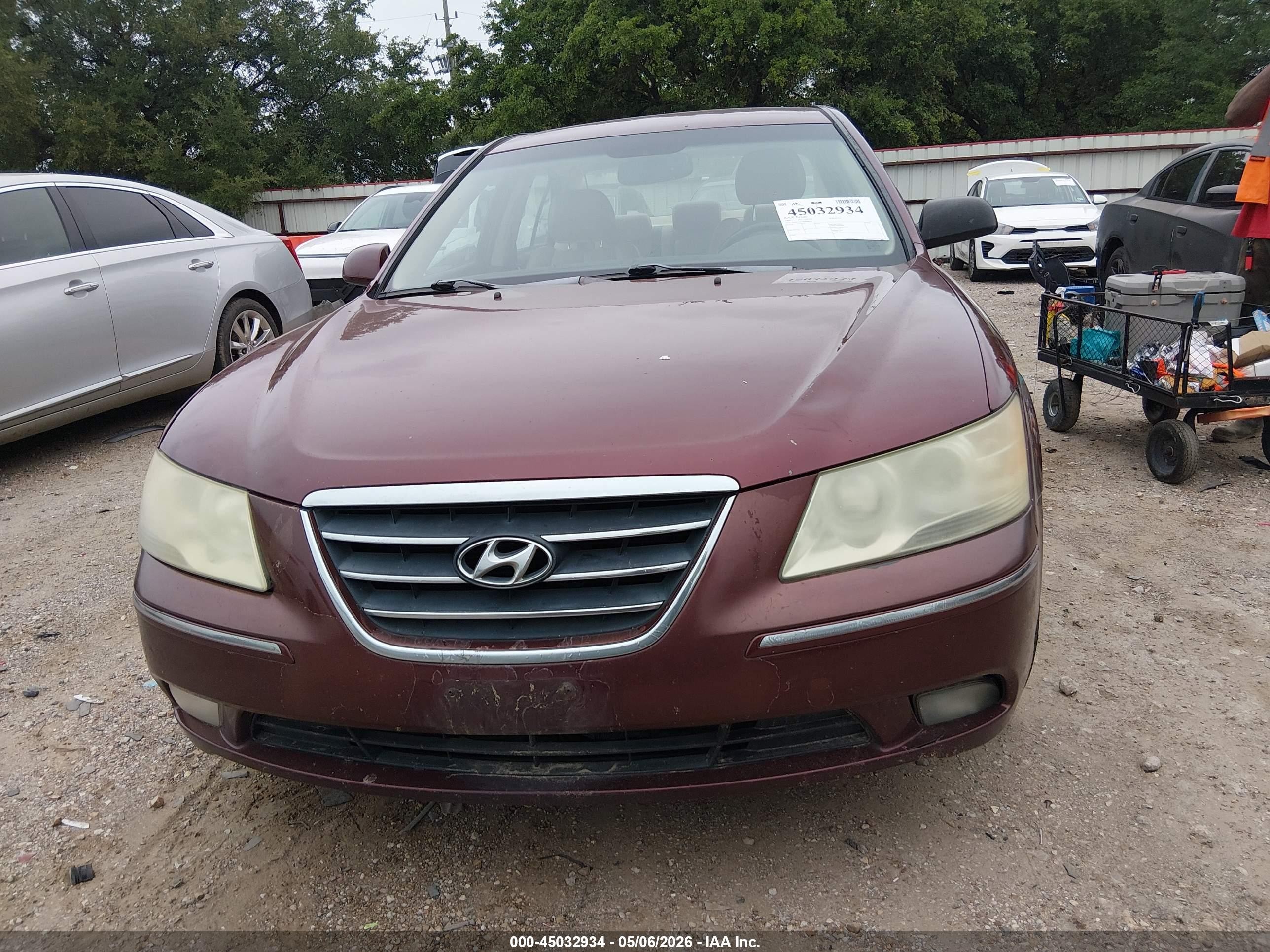 2009 Hyundai Sonata Limited Бордовый vin: 5NPEU46C99H488352