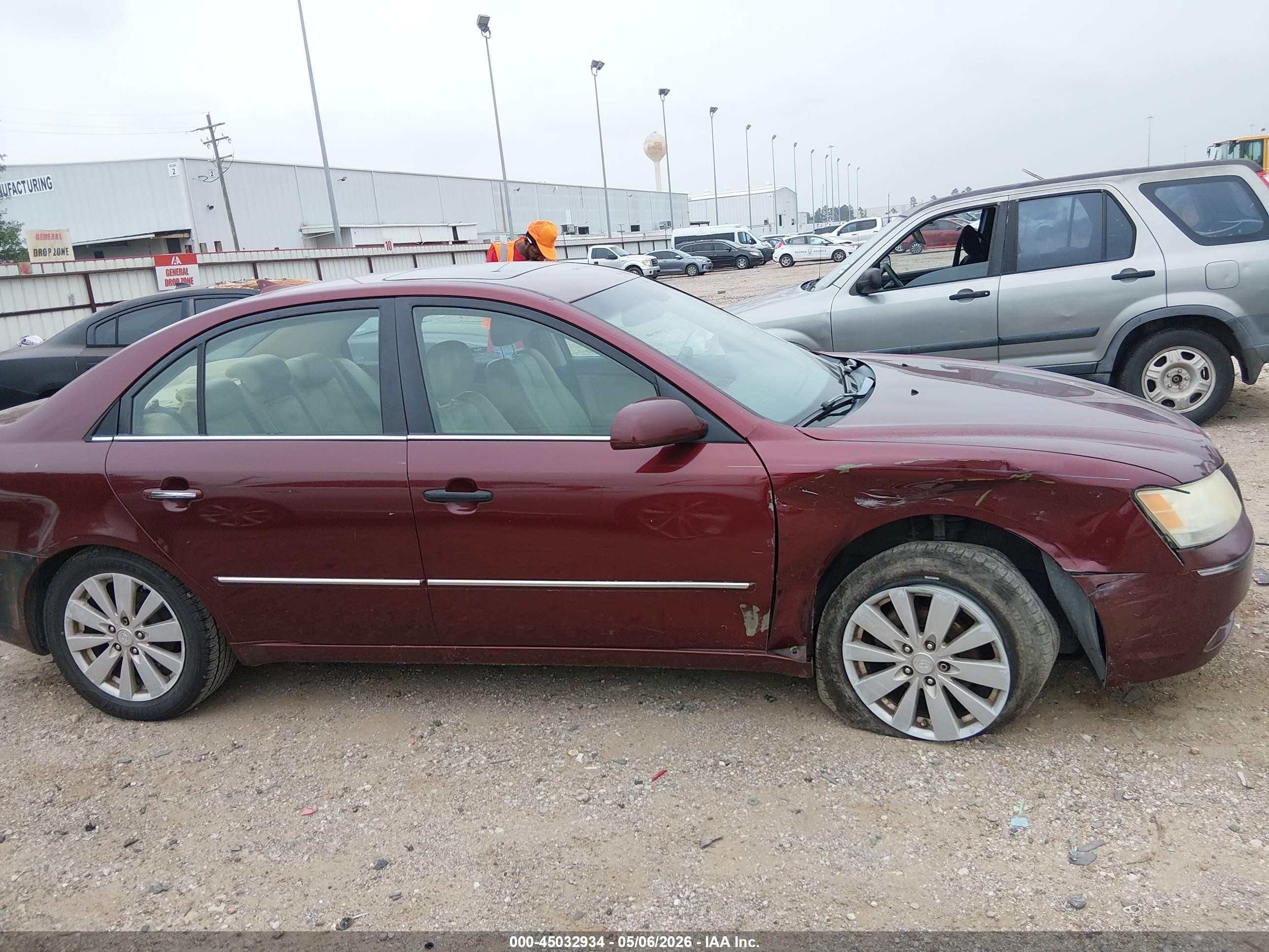 2009 Hyundai Sonata Limited Бордовый vin: 5NPEU46C99H488352