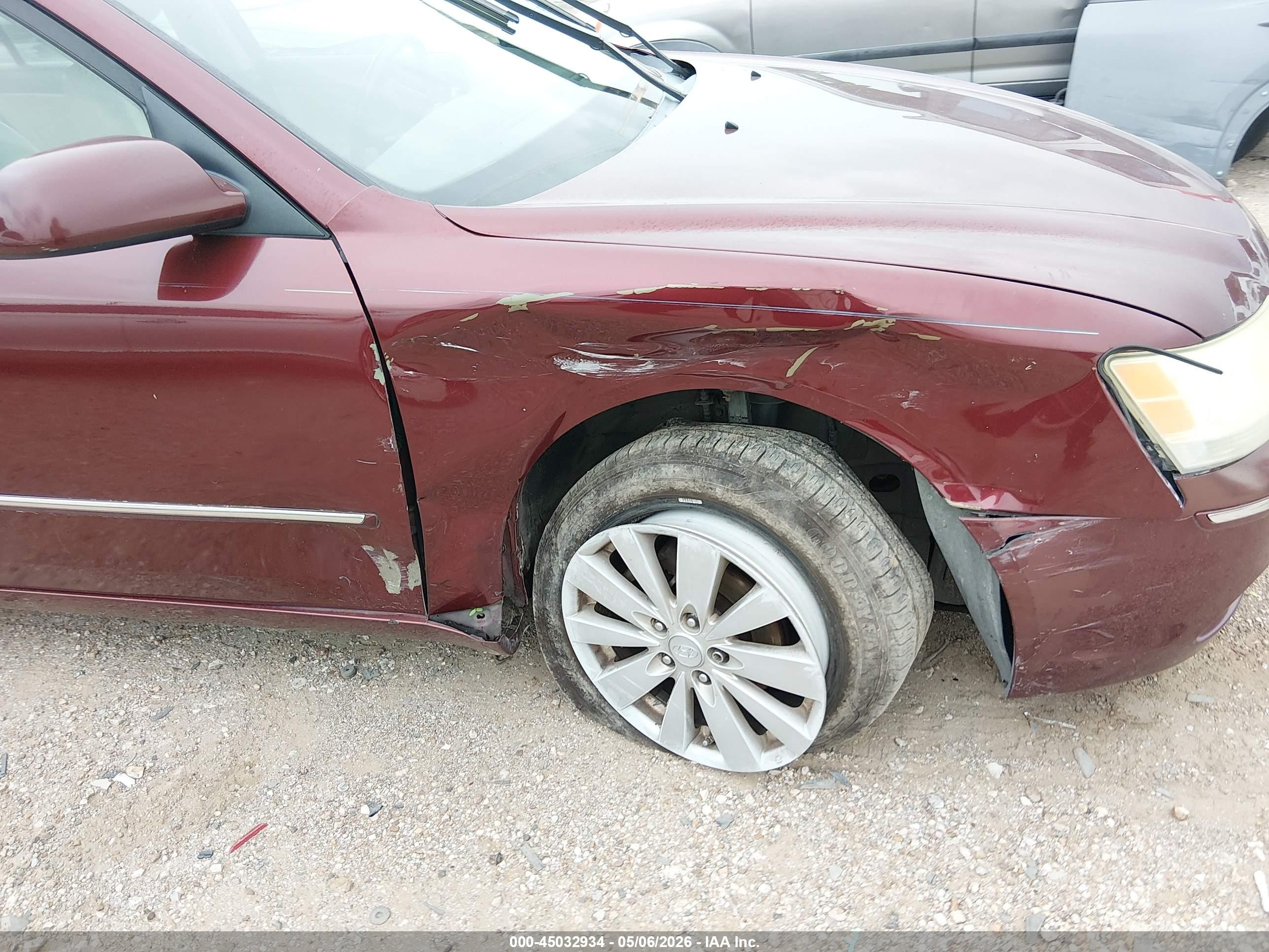 2009 Hyundai Sonata Limited Бордовый vin: 5NPEU46C99H488352