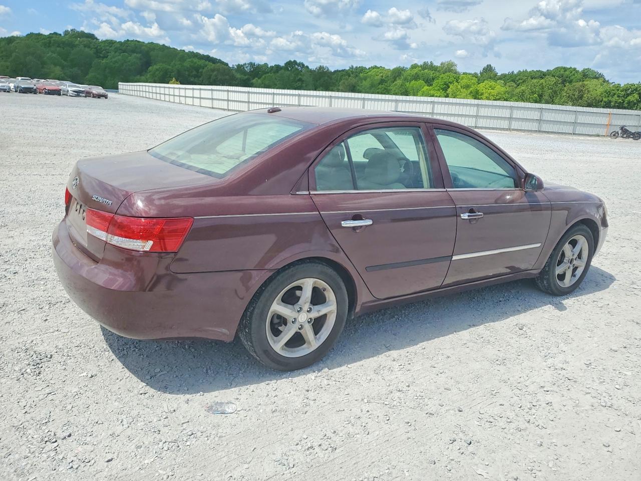 2008 Hyundai Sonata Se Maroon vin: 5NPEU46CX8H355307