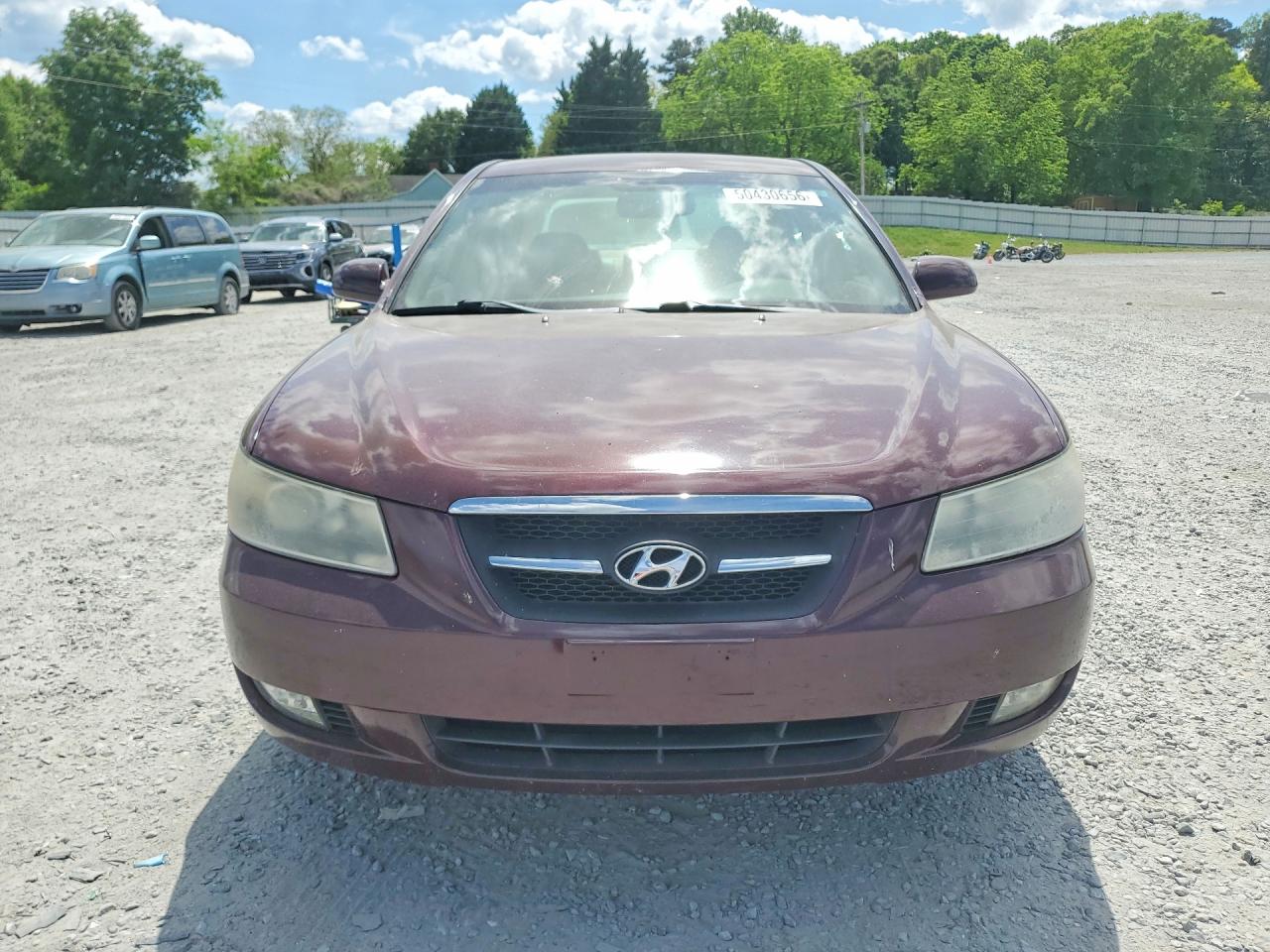 2008 Hyundai Sonata Se Maroon vin: 5NPEU46CX8H355307