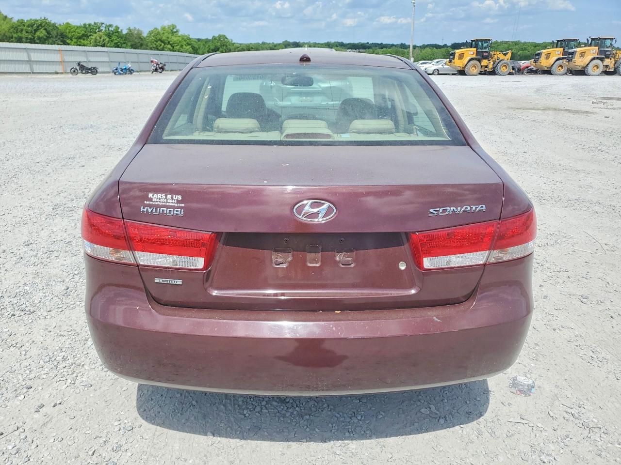 2008 Hyundai Sonata Se Maroon vin: 5NPEU46CX8H355307