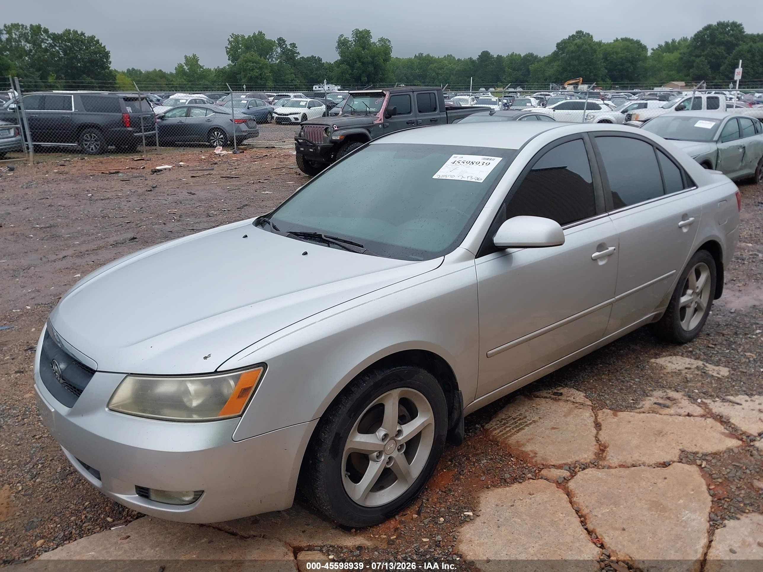 2008 Hyundai Sonata Limited/se Silver vin: 5NPEU46CX8H356523