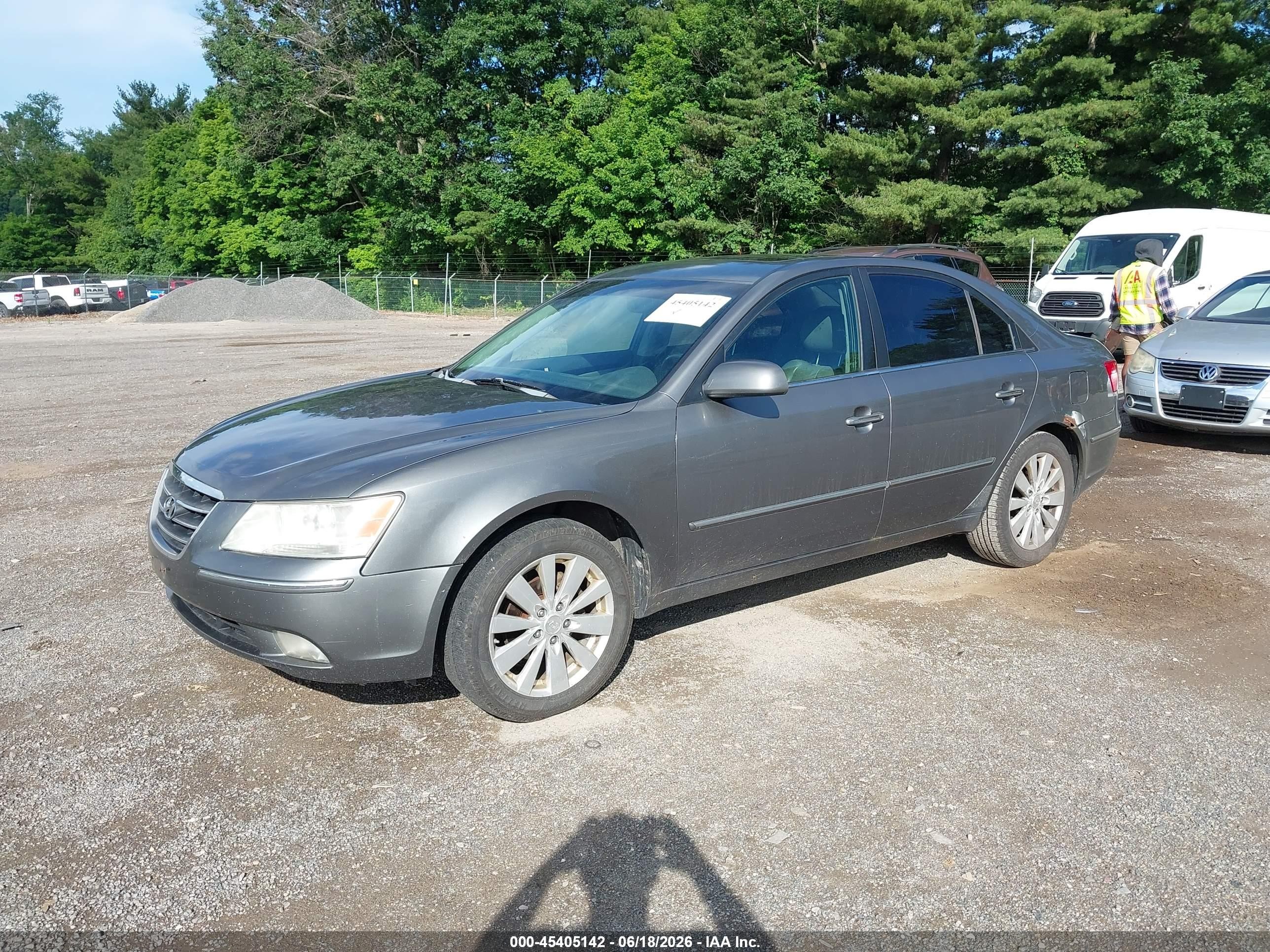 2009 Hyundai Sonata Limited Gray vin: 5NPEU46CX9H445218
