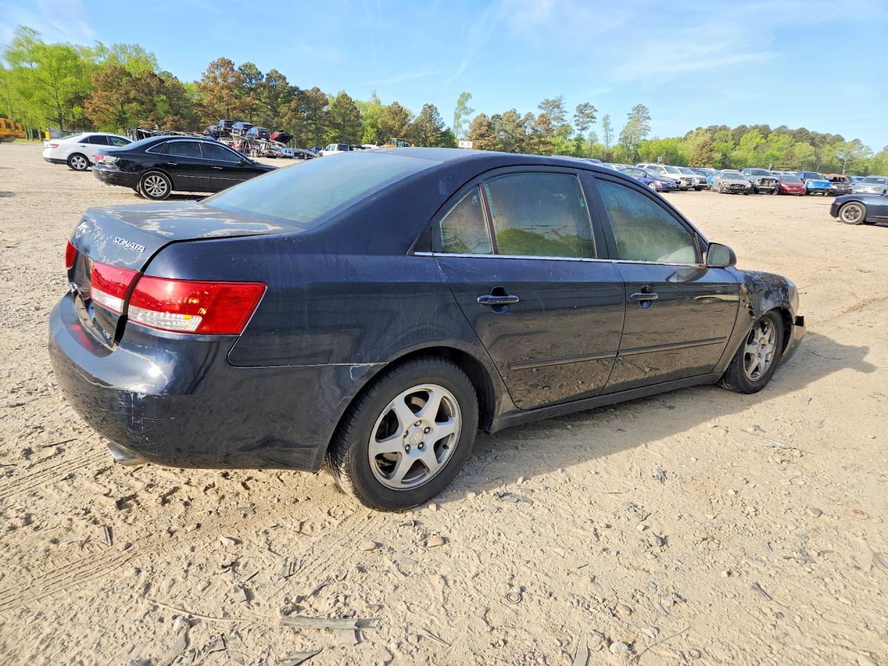 2006 Hyundai Sonata Gls V6 Blue vin: 5NPEU46F06H008415