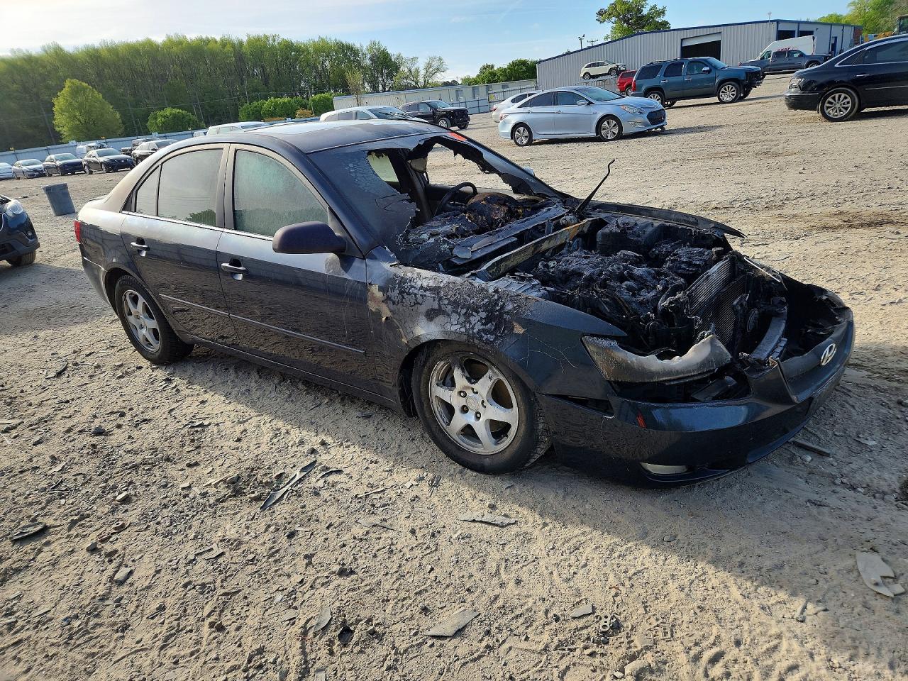 2006 Hyundai Sonata Gls V6 Blue vin: 5NPEU46F06H008415