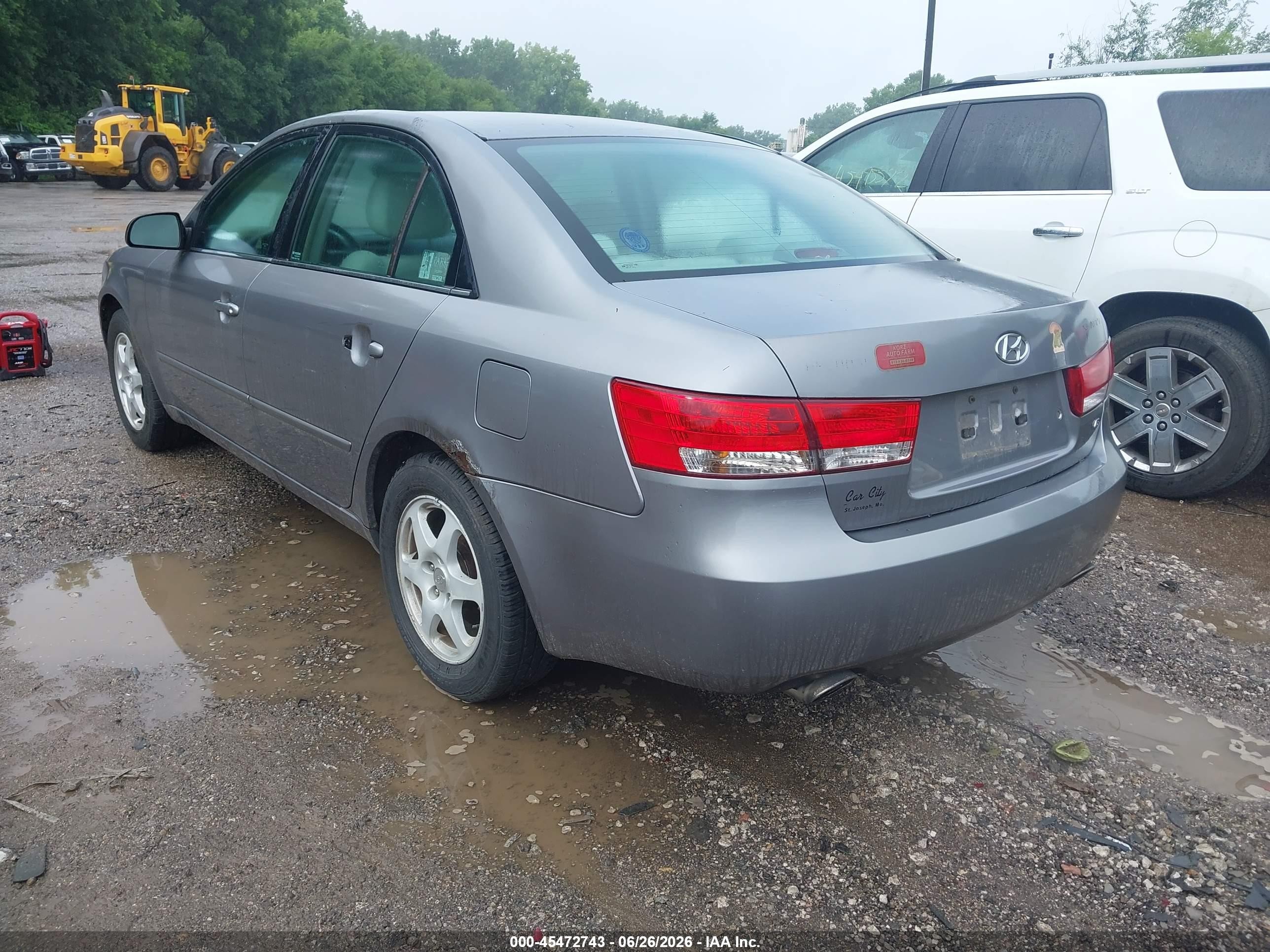2006 Hyundai Sonata Gls V6/lx V6 Gray vin: 5NPEU46F06H032097