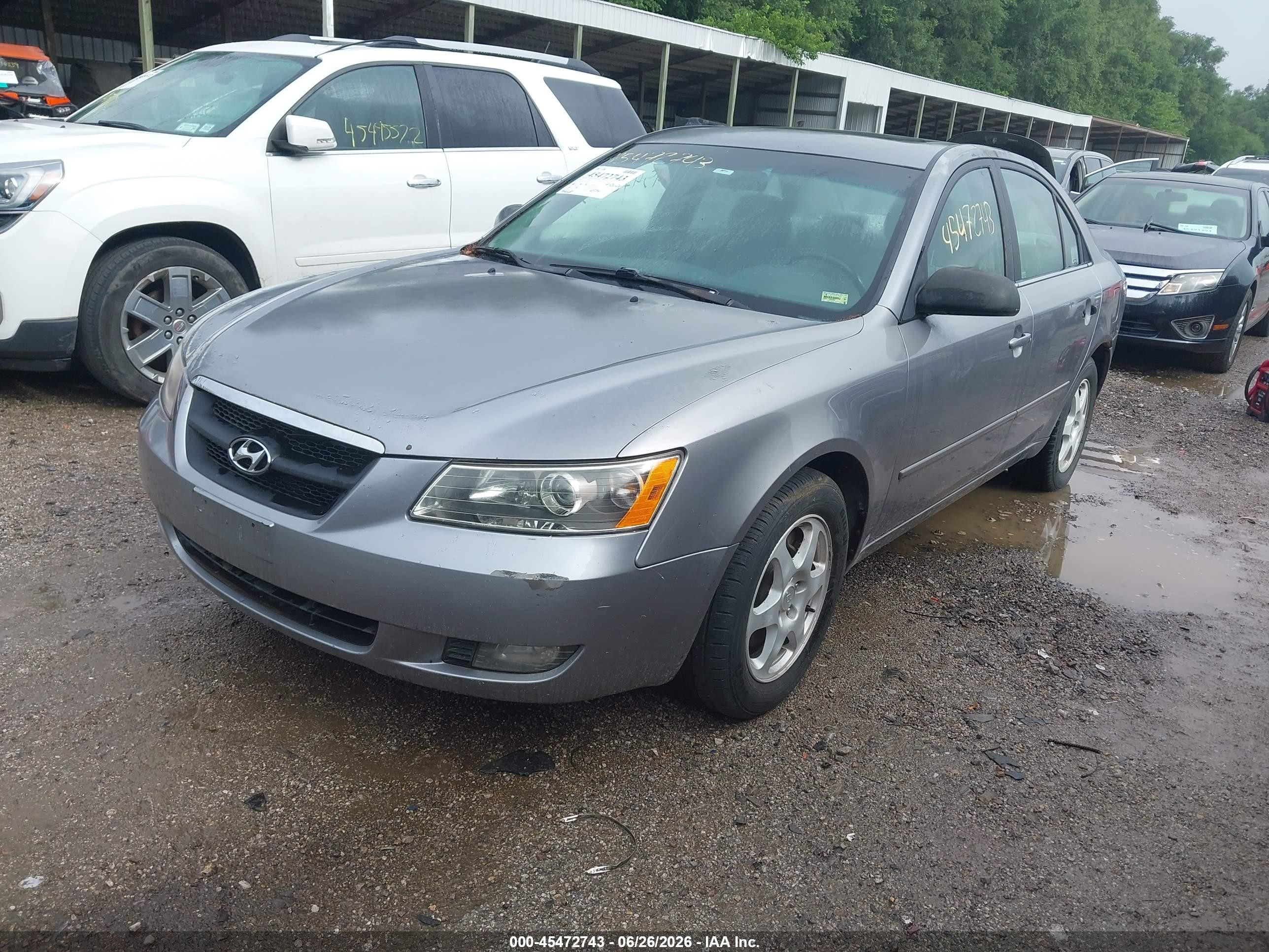 2006 Hyundai Sonata Gls V6/lx V6 Gray vin: 5NPEU46F06H032097
