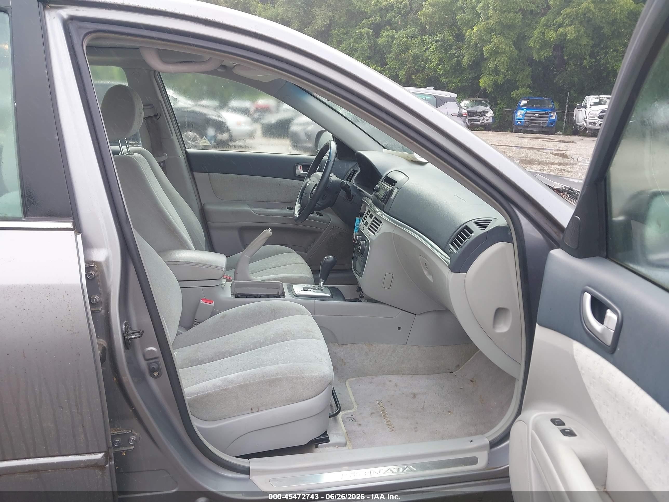 2006 Hyundai Sonata Gls V6/lx V6 Gray vin: 5NPEU46F06H032097
