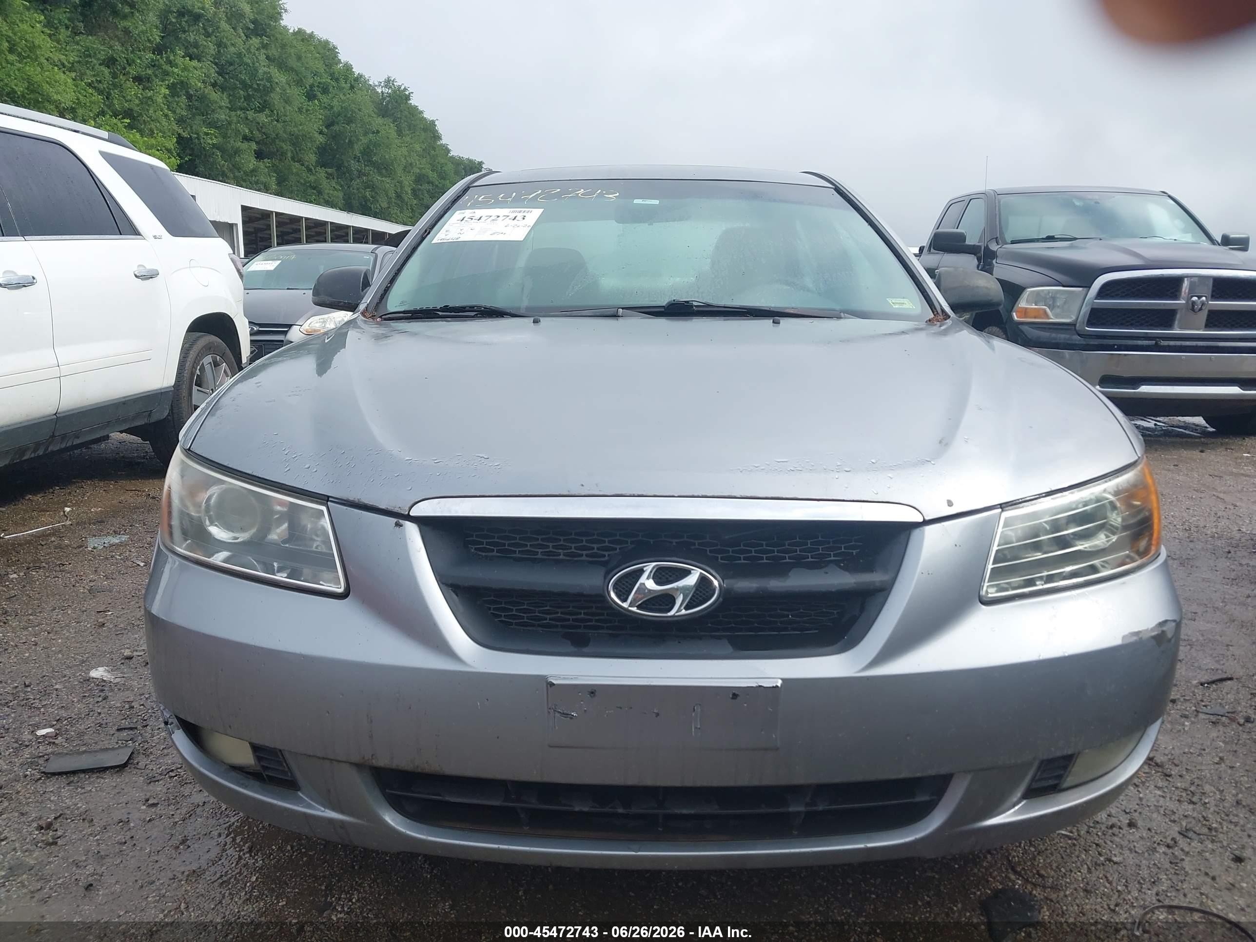 2006 Hyundai Sonata Gls V6/lx V6 Gray vin: 5NPEU46F06H032097
