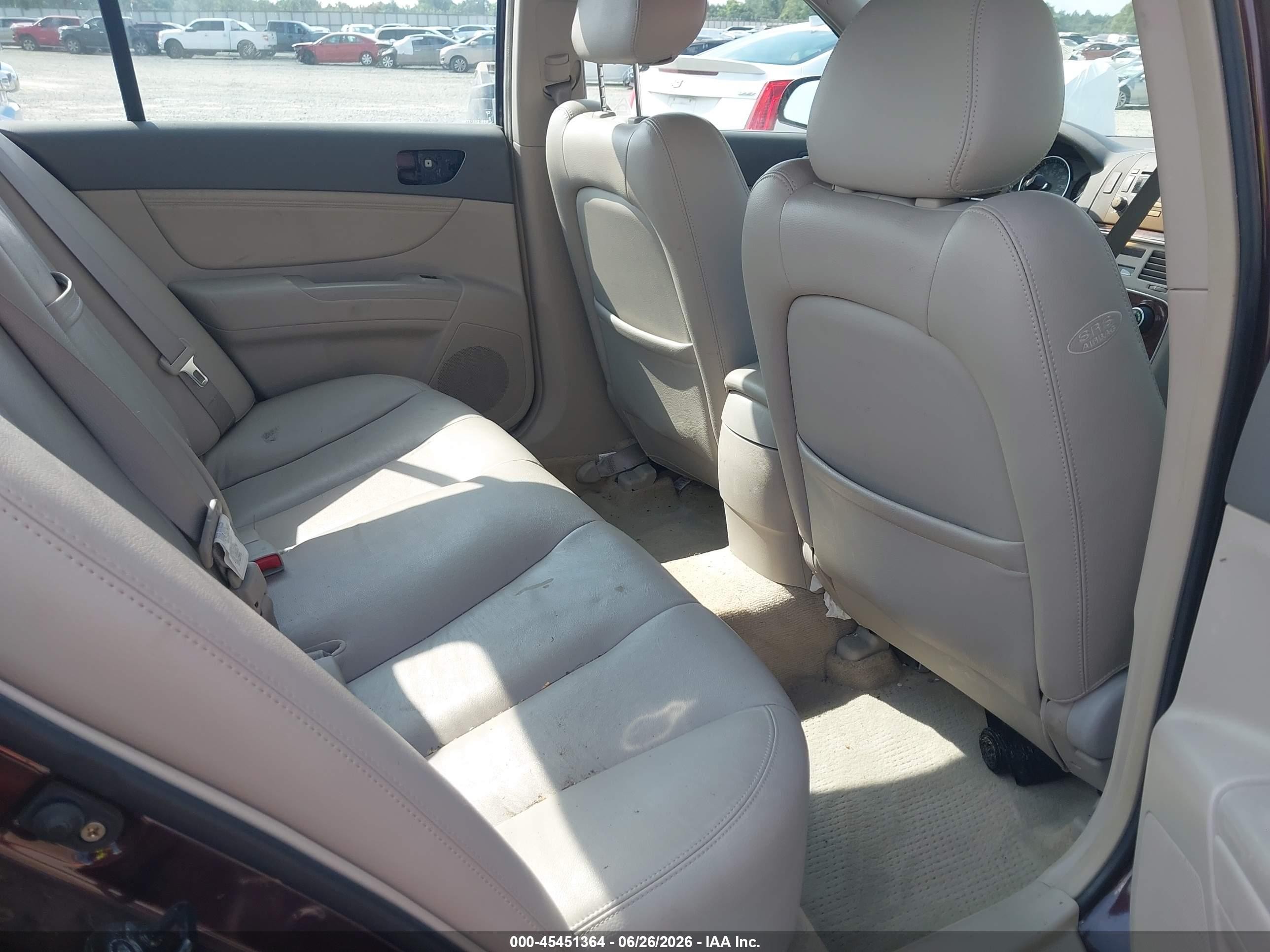 2006 Hyundai Sonata Gls V6/lx V6 Burgundy vin: 5NPEU46F06H039986