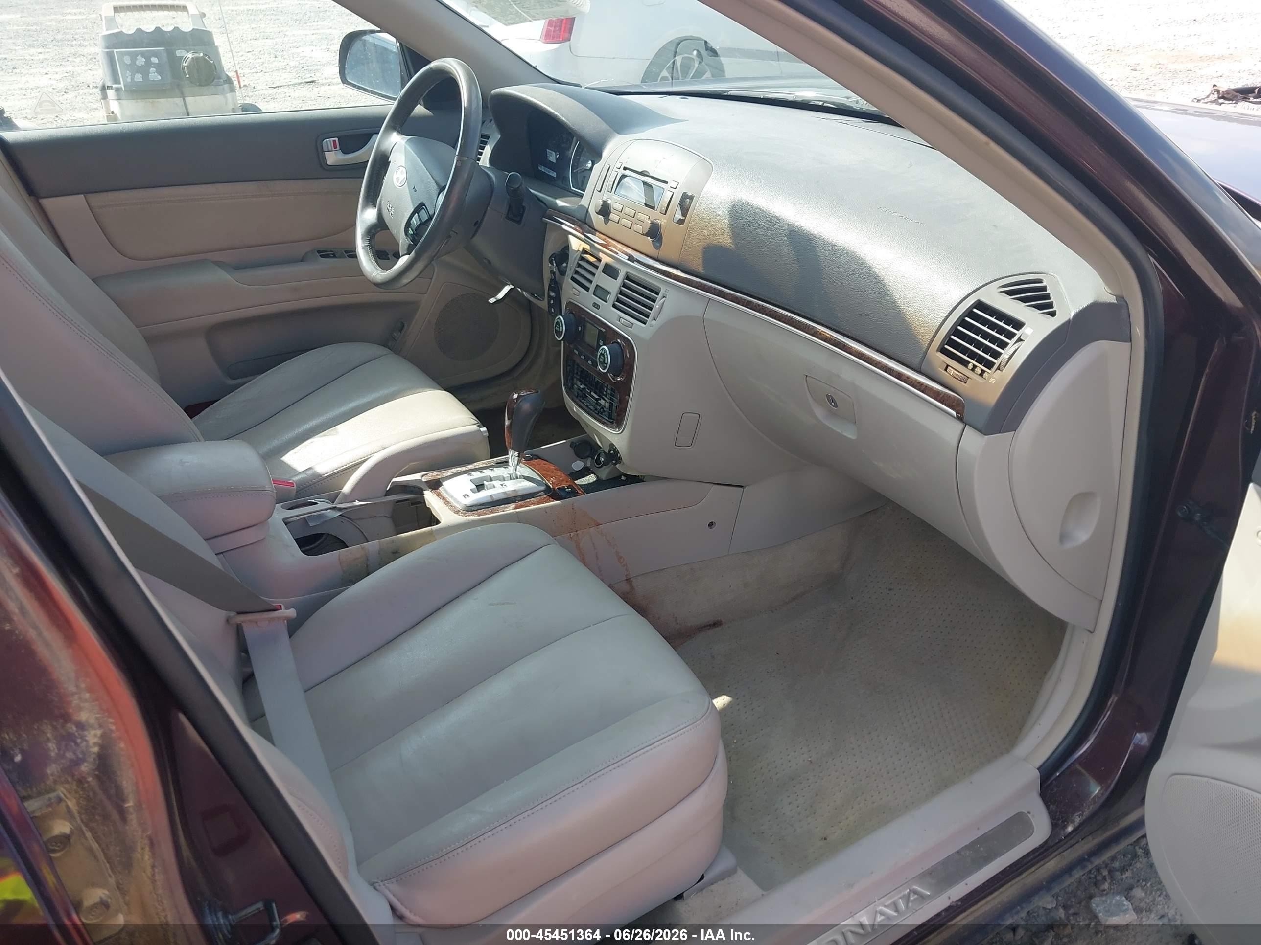 2006 Hyundai Sonata Gls V6/lx V6 Burgundy vin: 5NPEU46F06H039986