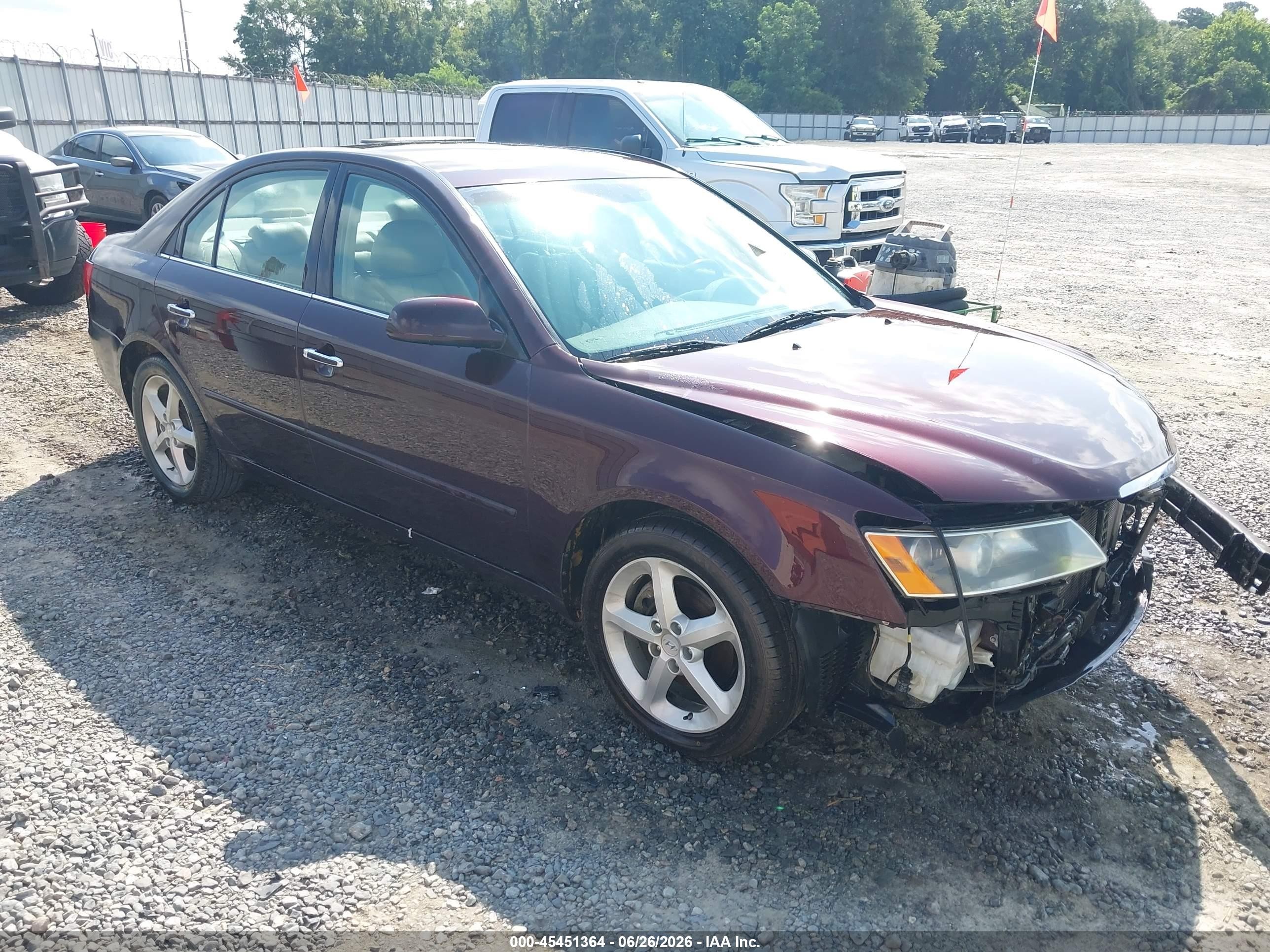 2006 Hyundai Sonata Gls V6/lx V6 Burgundy vin: 5NPEU46F06H039986